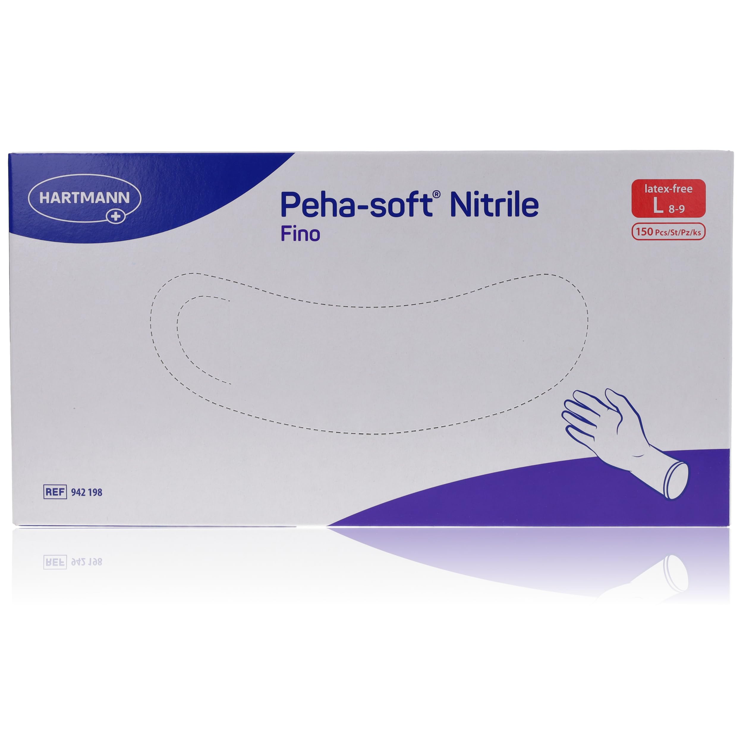Hartmann Peha Soft Nitril Fino T8-9 L, 150 St??ck Gewerbe, Industrie & Wissenschaft