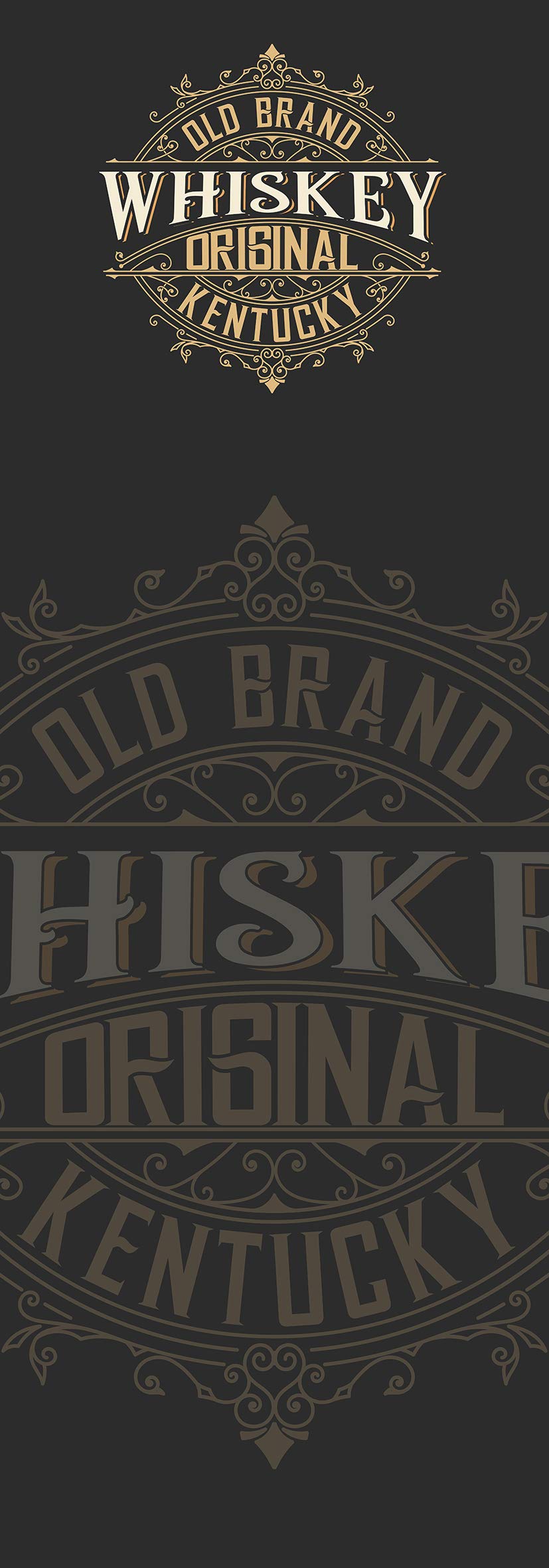 Adesivo Per Frigorifero Stile Whisky Vintage - Decorazione Cucina - Vinile Rimovibile