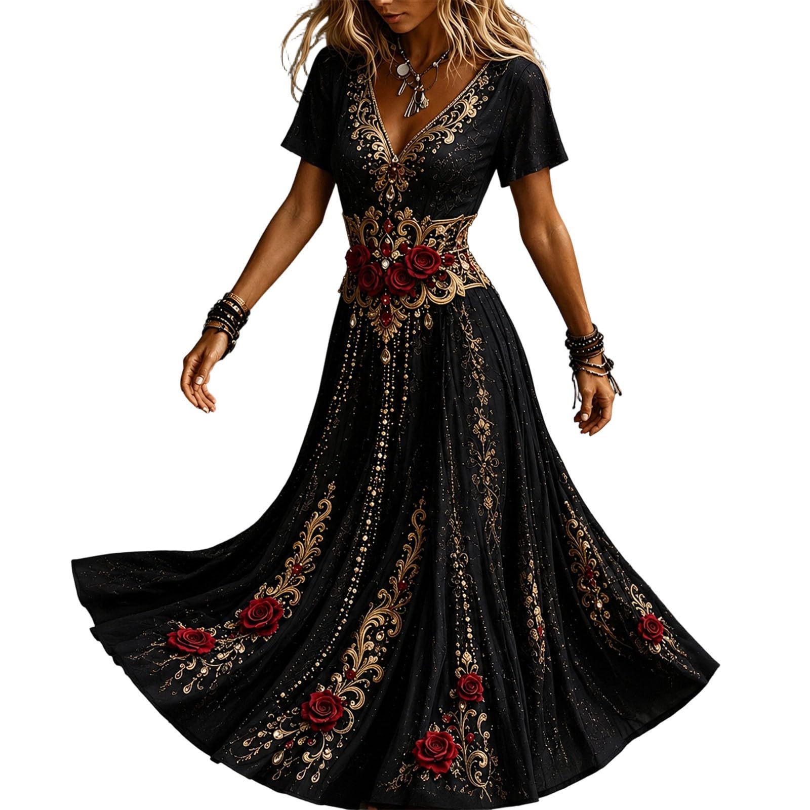 Halloween Costumes for Women UK, Ladies Gothic Skeleton Spider Web Dresses