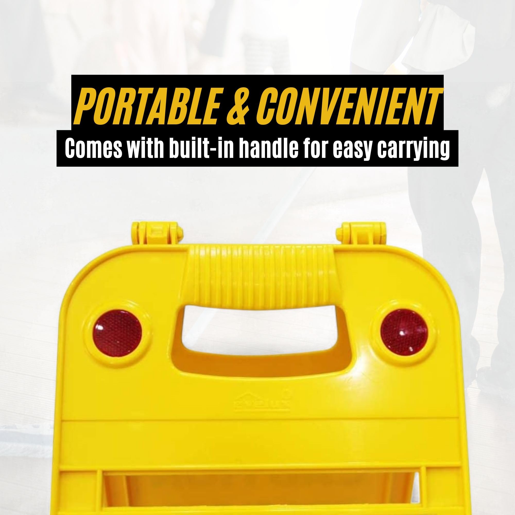 Panneau De Sécurité Gratuit Panneau D'avertissement Pliable Double Face  Avec Poignée | Panneau D'avertissement Pliable Portable Pour L'extérieur Et  L'intérieur Jaune Modèle De Panneau De Sécurité, image size:2000x2000