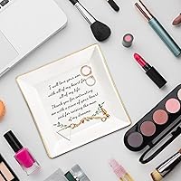 Vista 3 de Plato de joyería de cerámica para boda