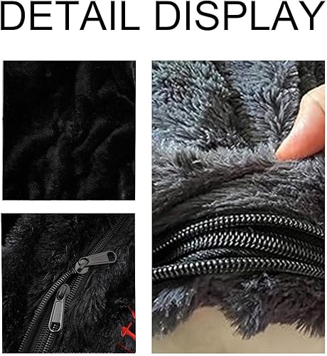 Miniatura 17 de Puf para adultos y niños sin relleno, funda redonda suave de gran tamaño para puf gigante, sillón de descanso, sofá perezoso, almacenamiento de Azul