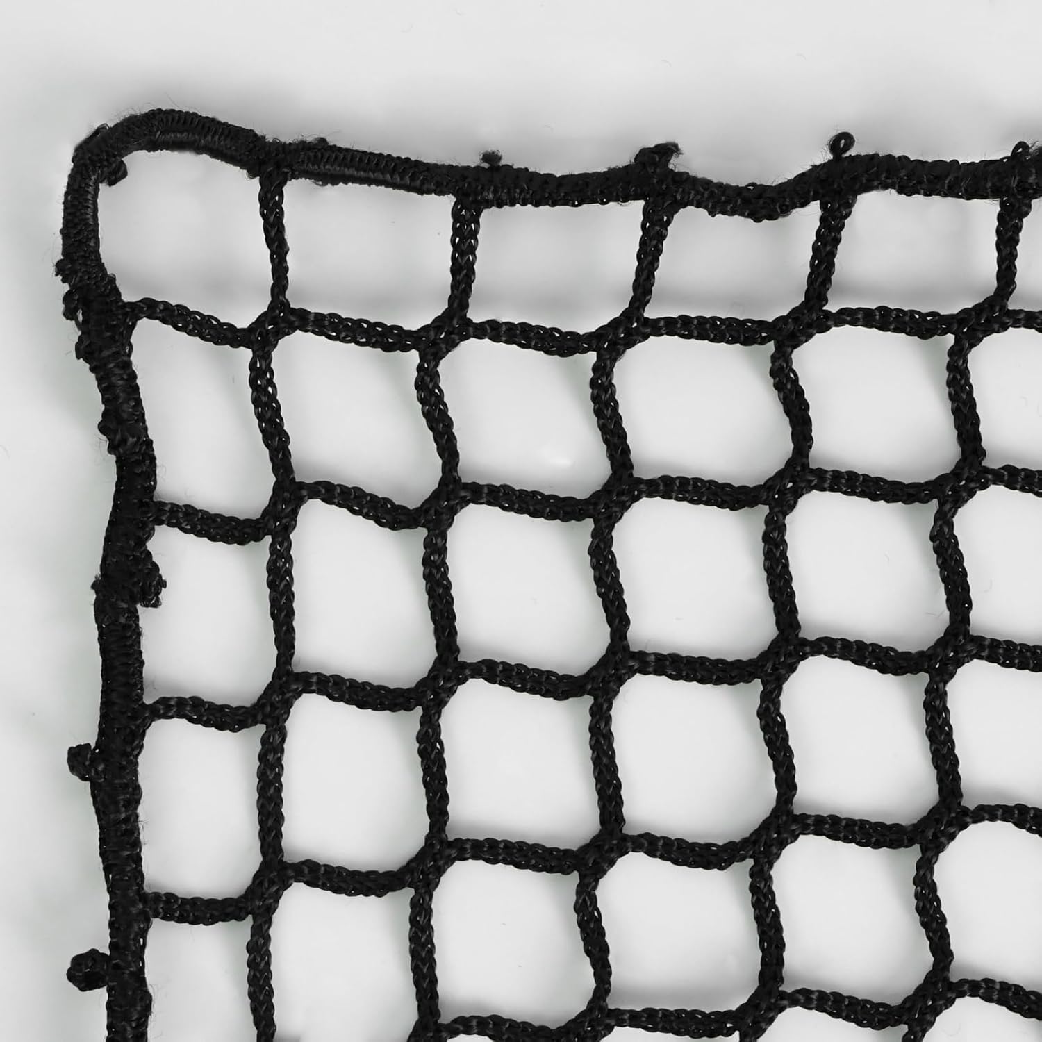 Aoneky Replacement Lacrosse Net for 6x6x7 Goals, Polyester Lacrosse Goal Net with 50 Bungee Cords, Practice Lacrosse Backstop Net for Backyard Training, Fits Round and Square Corners
