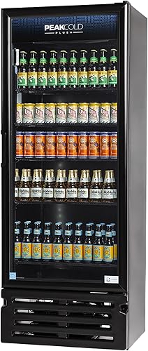 Miniatura 10 de PEAKCOLD PLUS - Refrigerador y refrigerador vertical para puerta de cristal, 16.8 pies cúbicos Blanco