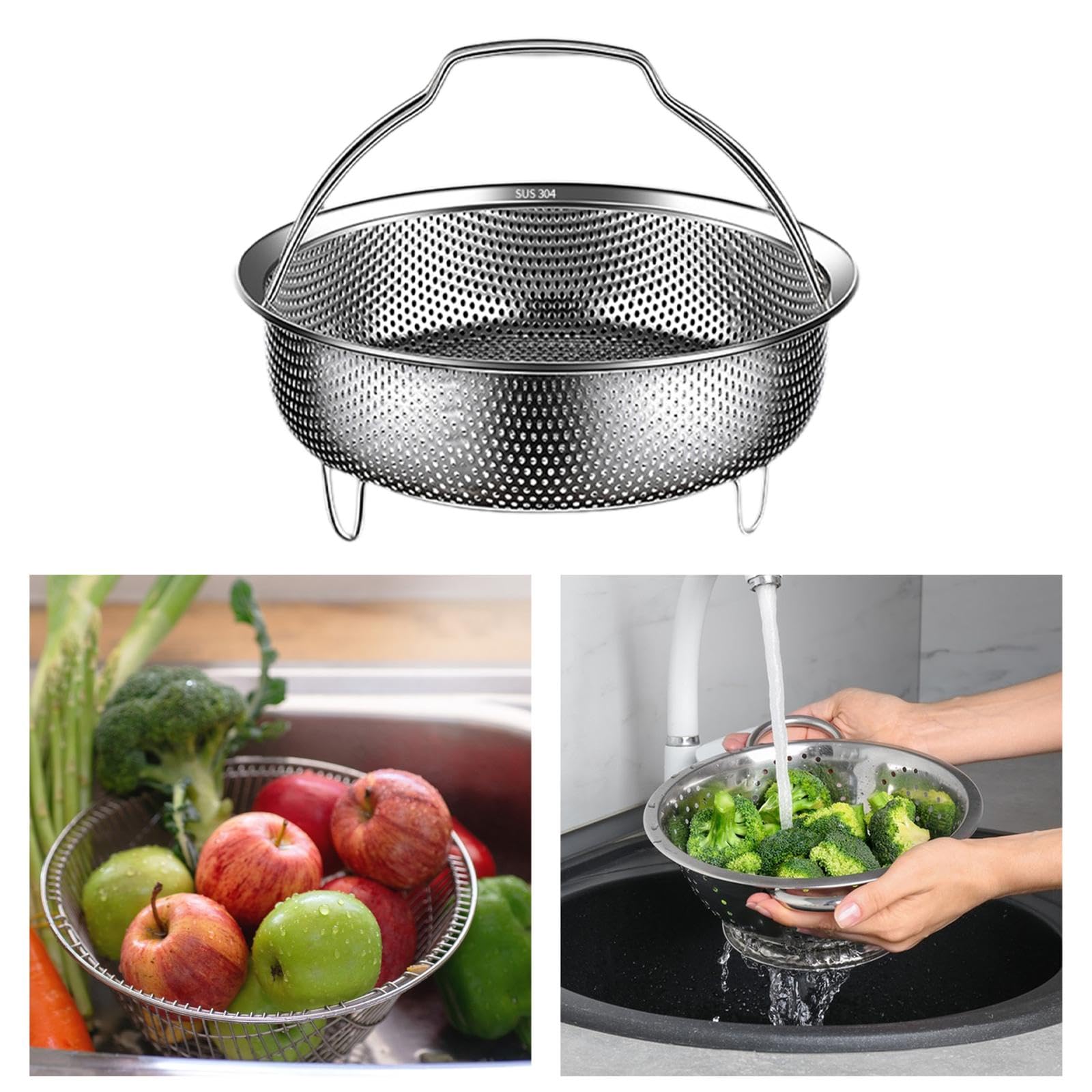 Amazon｜Prasku ステンレス製蒸し器セット - キッチン用具の, 18