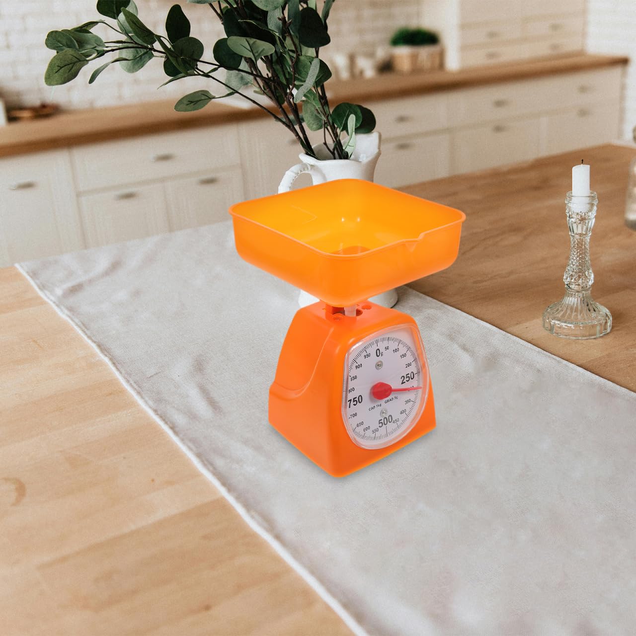 Mechanical Kitchen Scale with Dial Display Accurate Portion Weigh Scale for Food and Laboratory Use Portable Analog Kitchen Counter