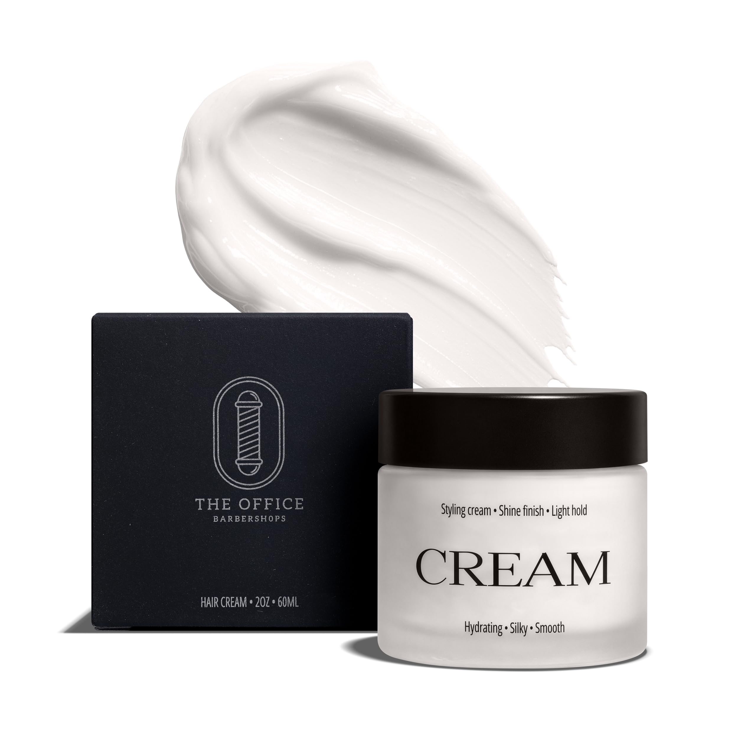 THE OFFICE BARBERSHOPS Hair Cream for Men - Light Hold Shine Finish Styling Cream - Smooth, Hydrating, Natural Look - Ea — beauty deal on Shopping With Noya