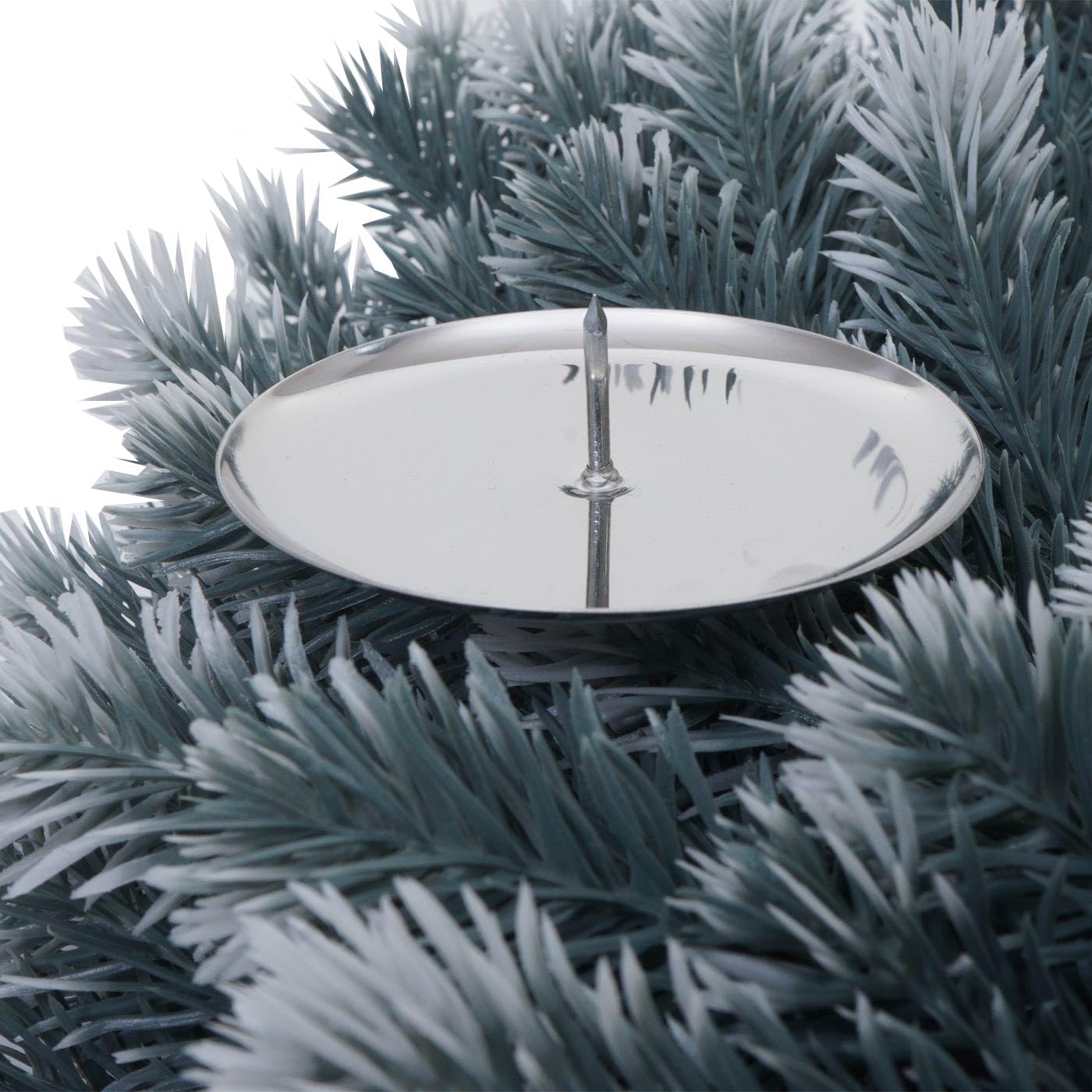 Couronne Artificielle HWC-O98 Ø 60 cm Sapin avec Neige