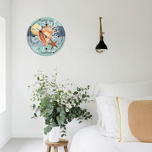 Miniatura 3 de Reloj náutico de marea de madera, caballo de mar, estrella de mar, casa de campo, marea, costero, marea, mar, mar, mar, mar, mar, mar, mar, casa,