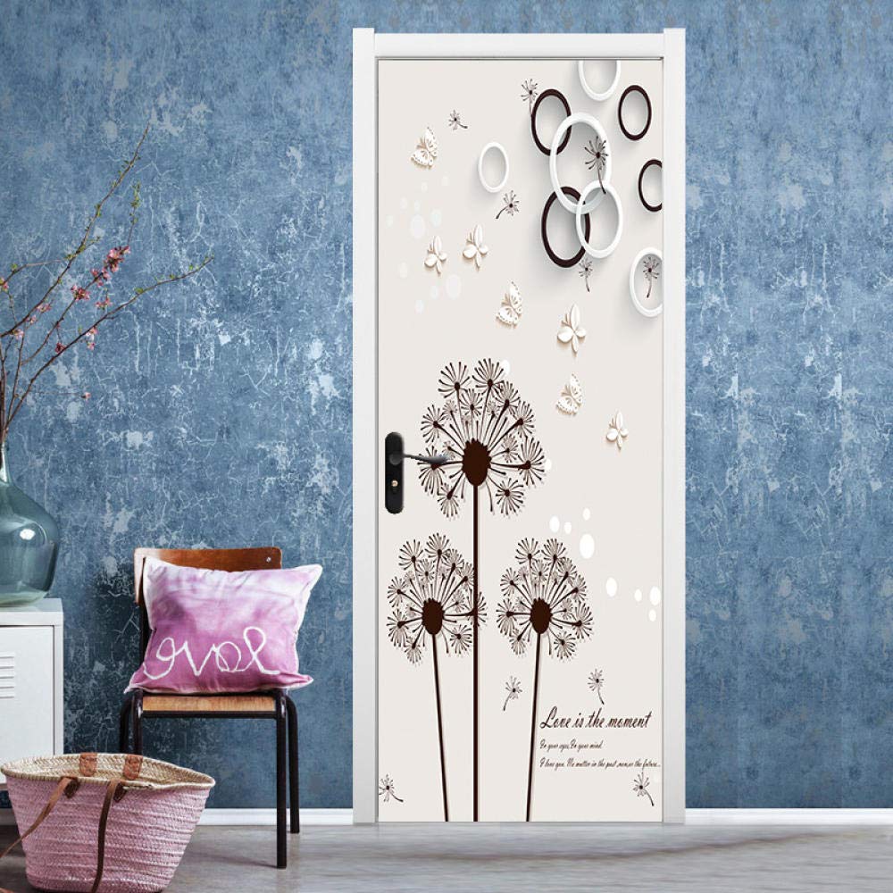 Amazon｜ドアウォールステッカータンポポバタフライドアステッカー