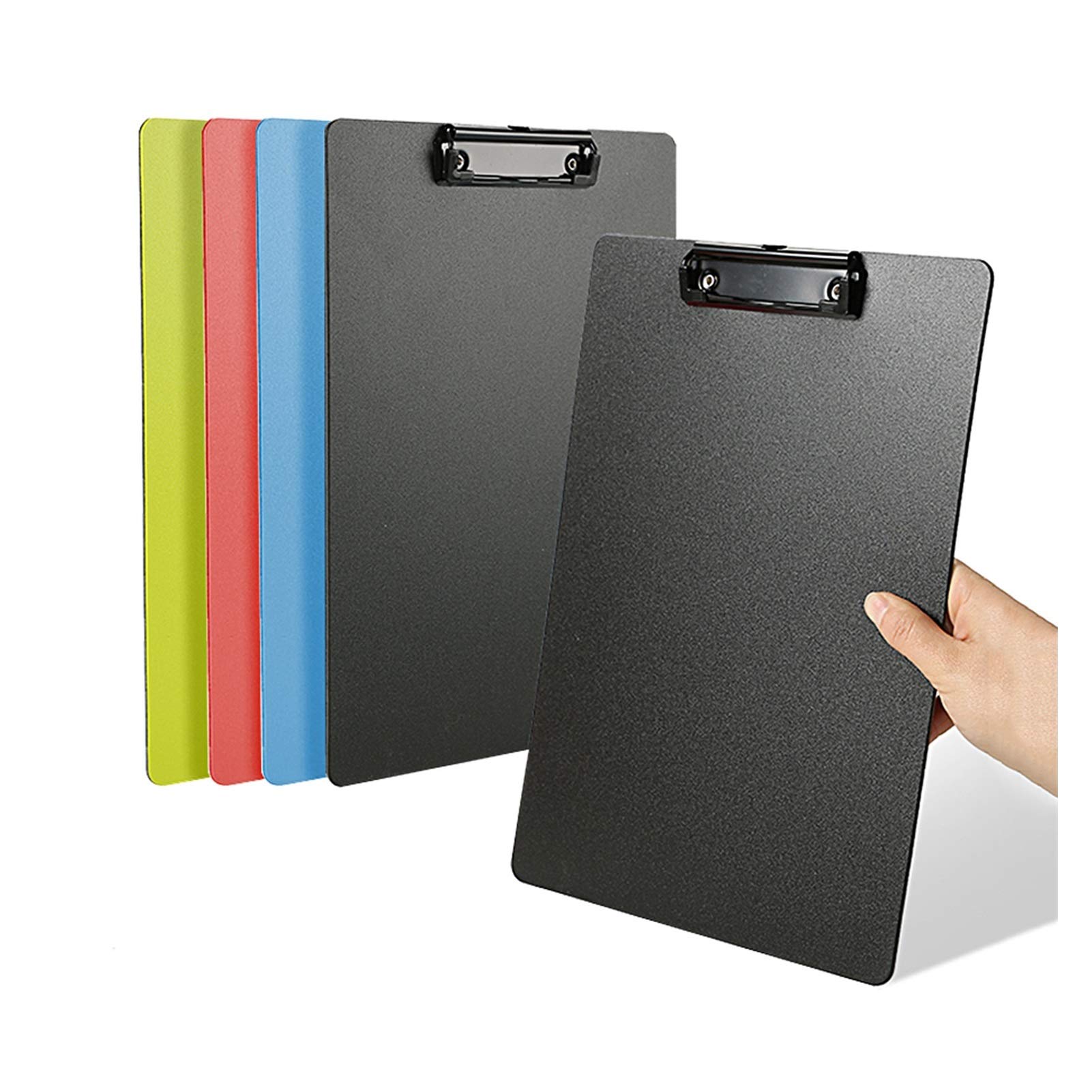 Porte-Bloc/Porte Document Dossier de plastique de documents A4 et Taille de la lettre avec trou de suspension télescopique Bande d'écriture multifonctionnelle Binder 5 Pack Dossier de Présentation (C