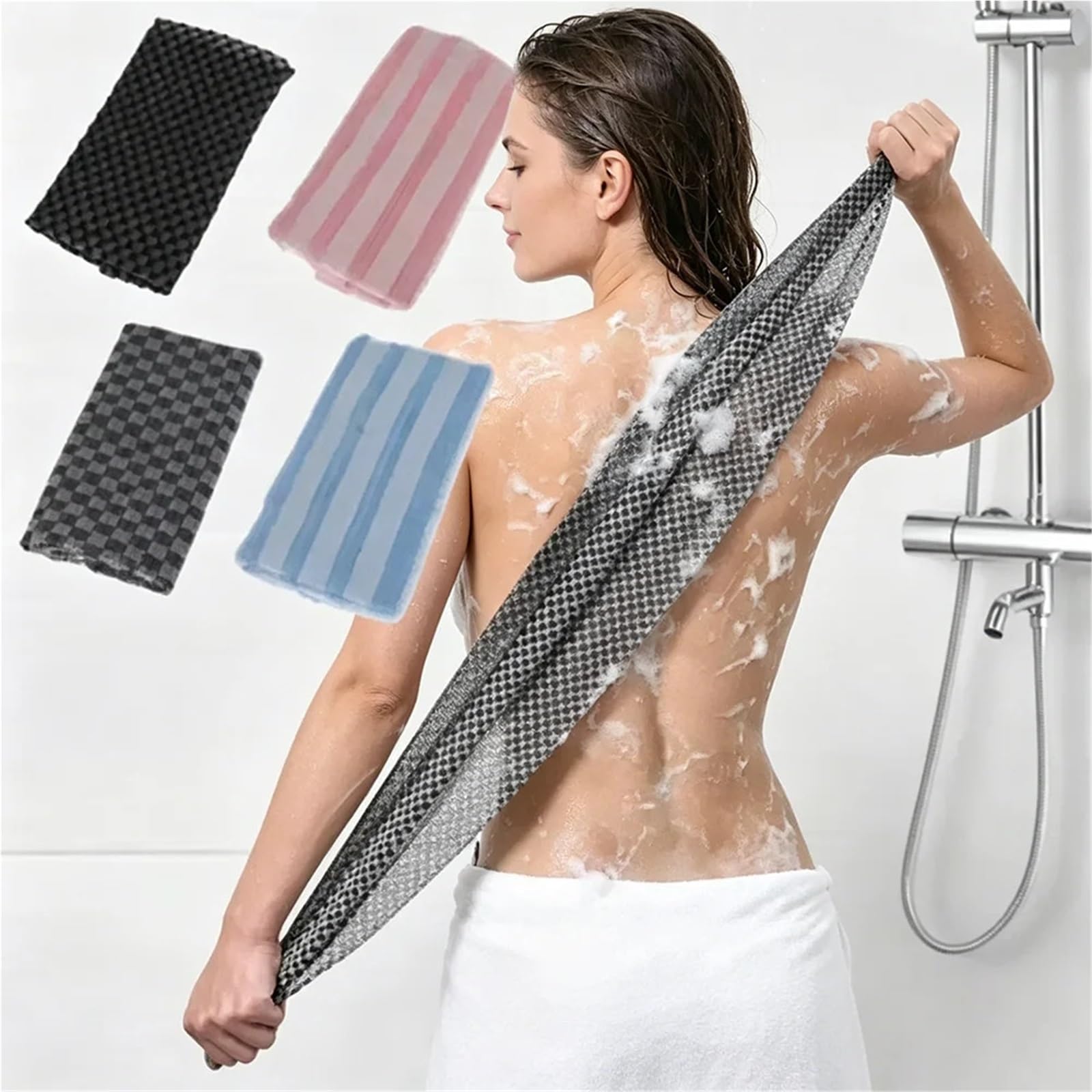 Toalla Exfoliante Toalla de baño exfoliante nailon estilo japonés