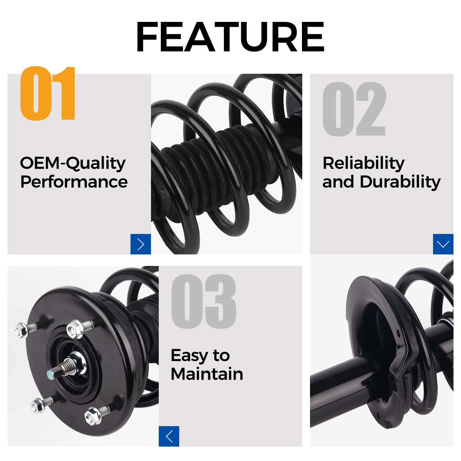 Amazon.com: PAROD 172889 172888 Front Suspension Shock