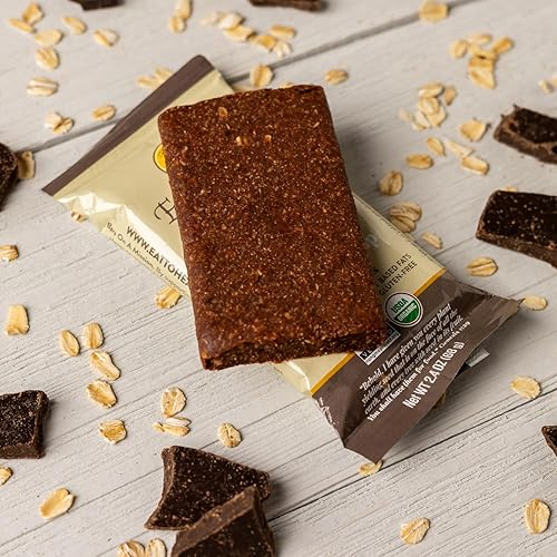 Miniatura 5 de EatToHeal Barra de alimentos reales con chispas de chocolate, orgánicas, veganas, saludables y sin gluten, barra de reemplazo de comidas bajas en