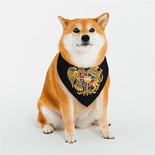 Armenian Coat of Arms Pet Scarf Washable Adjustable for Dogs Cat Pet