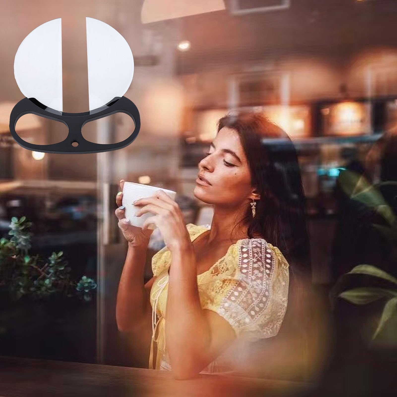 Filtro a Doppia Mezzaluna Portatile da 100 Mm, Prisma in Vetro Ottico con Rivestimento Multistrato su Entrambi i Lati per Fotografia Video, Ritrattistica, Paesaggi Naturali