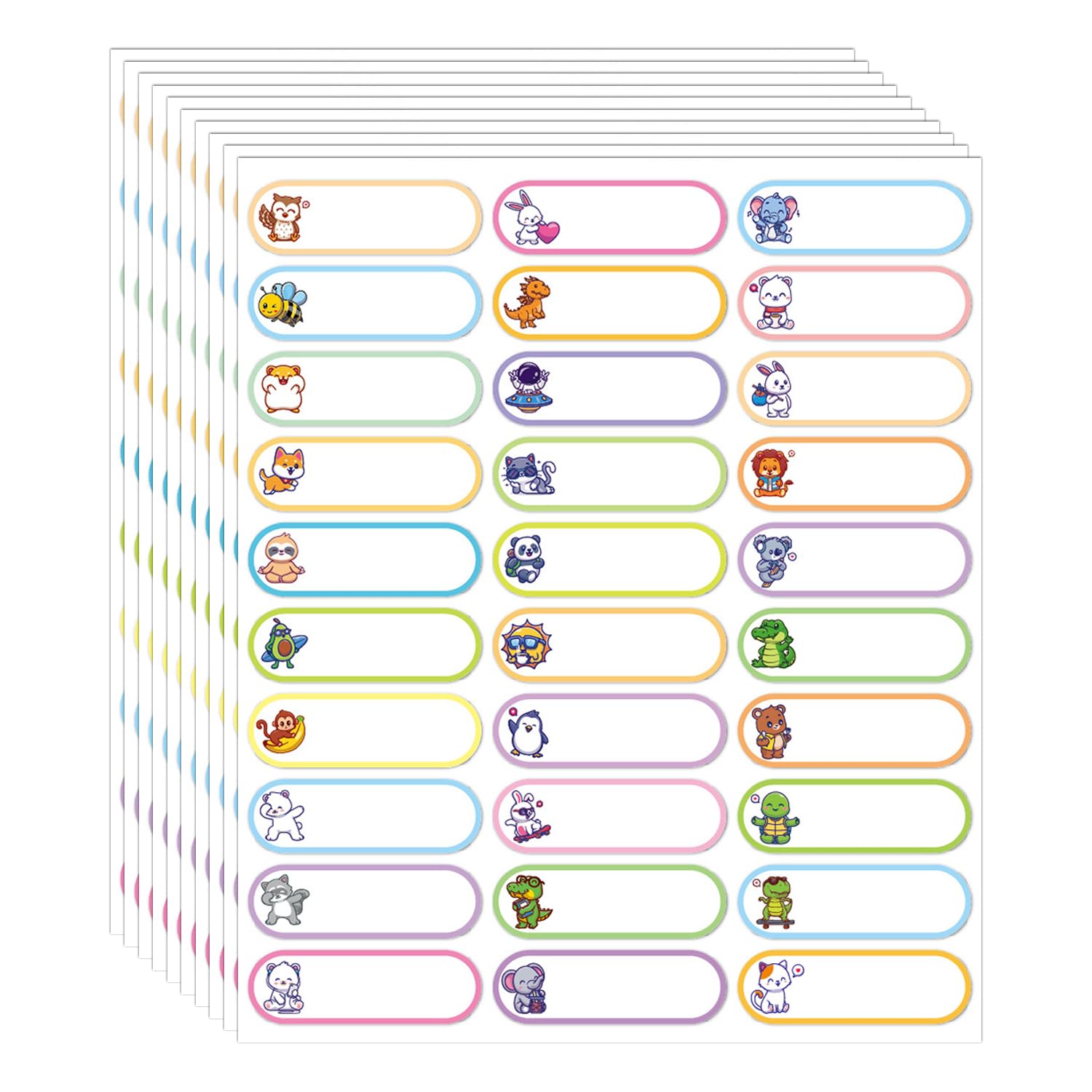 Etiquetas De Silicona Para Biberones Para Guardería, Banda Reutilizable Para Biberones Para Alimentos Y Leche Materna Paquete De 6