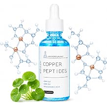 GHK-Cu Peptide Serum for Face, 50ml Copper Peptides Serum with AHK-Cu Cosmetic Grade Skin Care to Improve Appearance of Fine Lines & Wrinkles, DIY Skin Care Booster for Face & Body Complex Day & Night