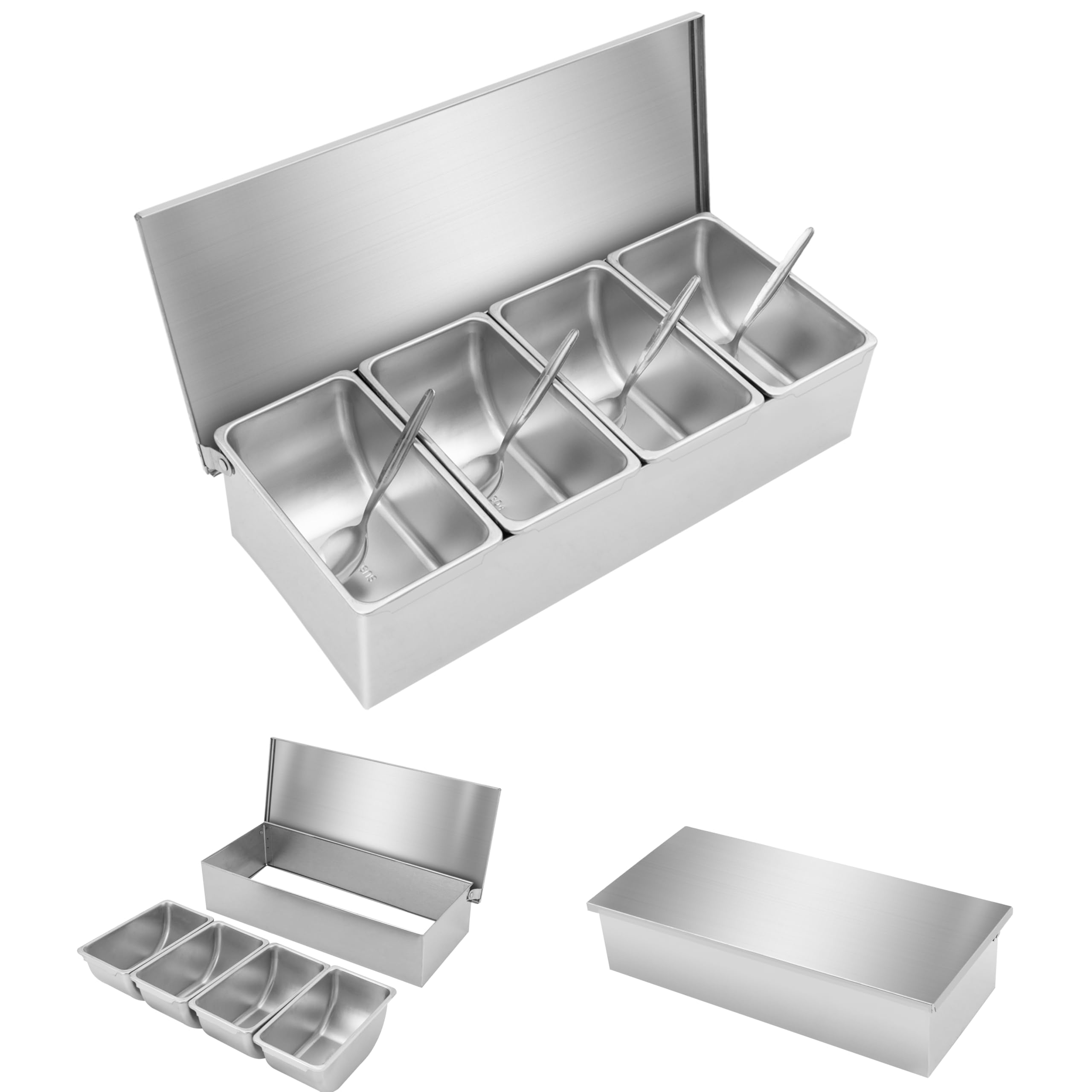 Amazon.com: Pizza Topping Station Container Food Prep Condiment
