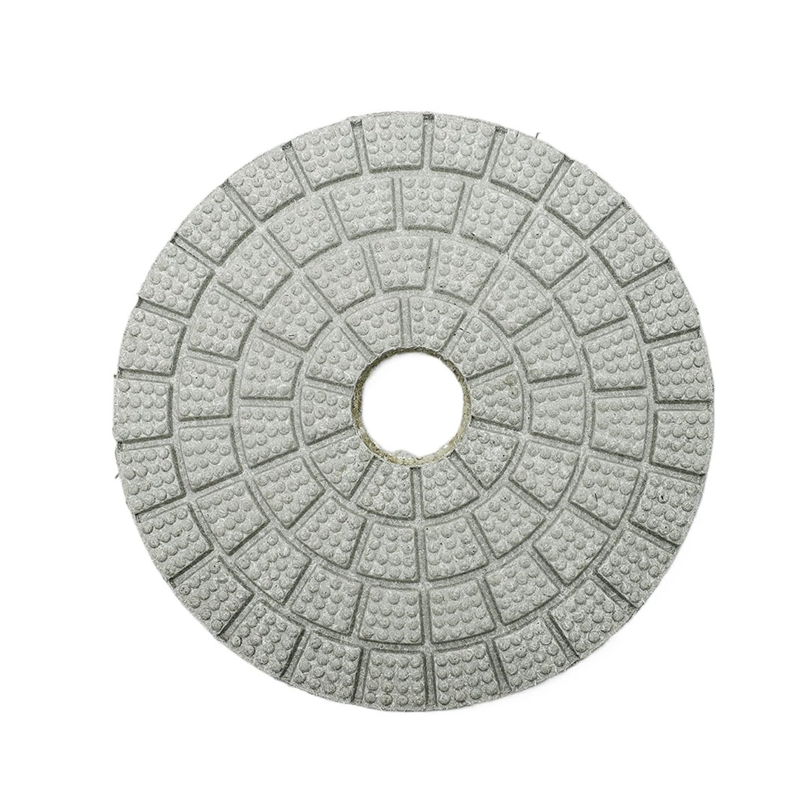 Diamentowa wykończona podkładka， Pad polerski Diamond Buff 4 cale wielokolorowy do płytek ceramicznych z kamiennego granitu i marmuru(White Buff)