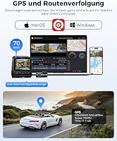 LINGDU V620 Autós Menetrögzítő Kamera 4K Elöl 1080P Hátul, 2.4" IPS WiFi Dash Cam 64GB SD Kártyával, Éjjellátó GPS 170° Széles 4