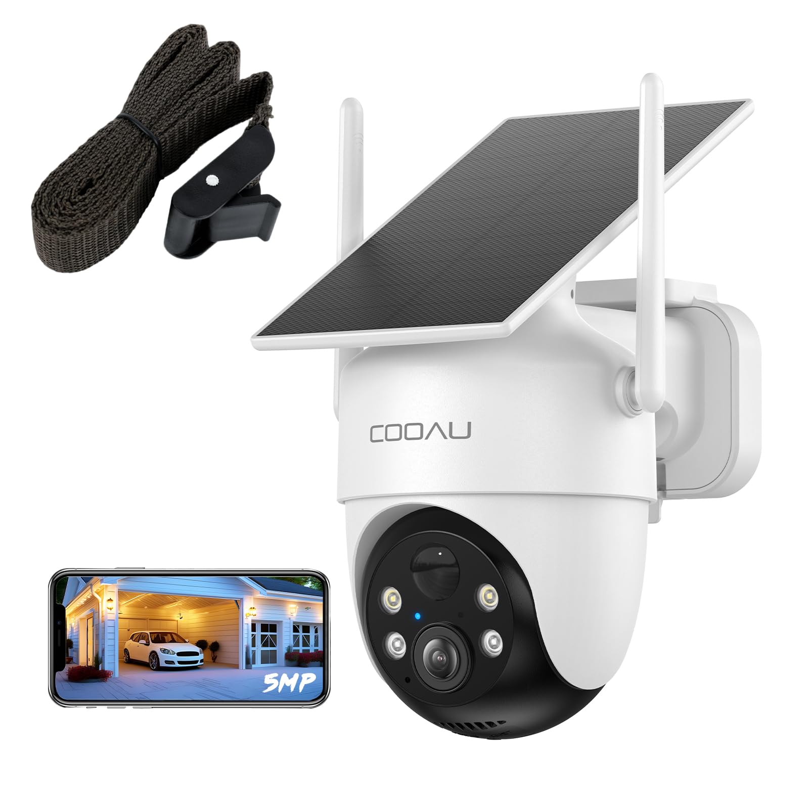 Amazon.co.jp: 「新モデルソーラー高効率発電・500万高画素・ 固定