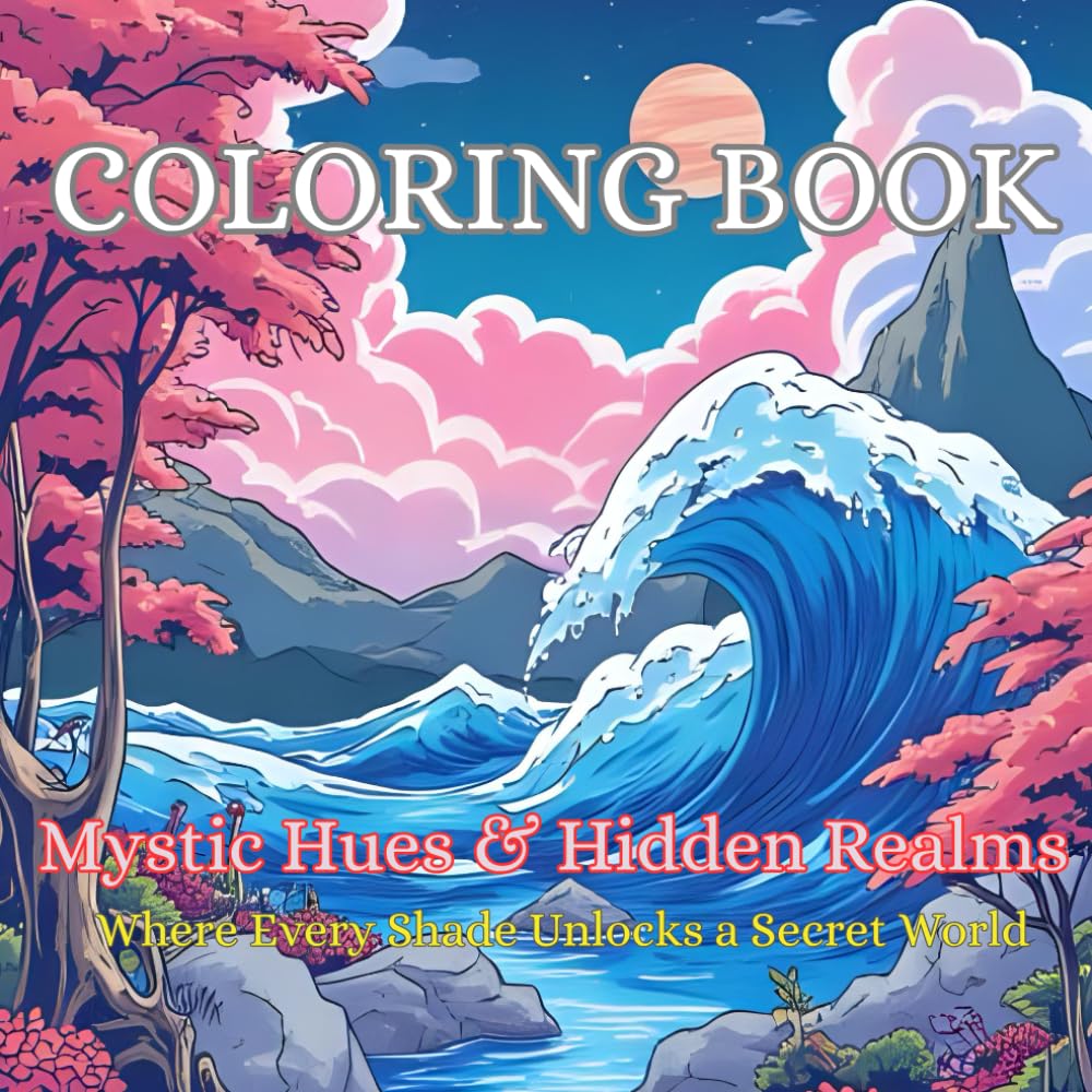 Coloring Book Mystic Hues & Hidden Realms: Where Every Shade Unlocks a Secret World