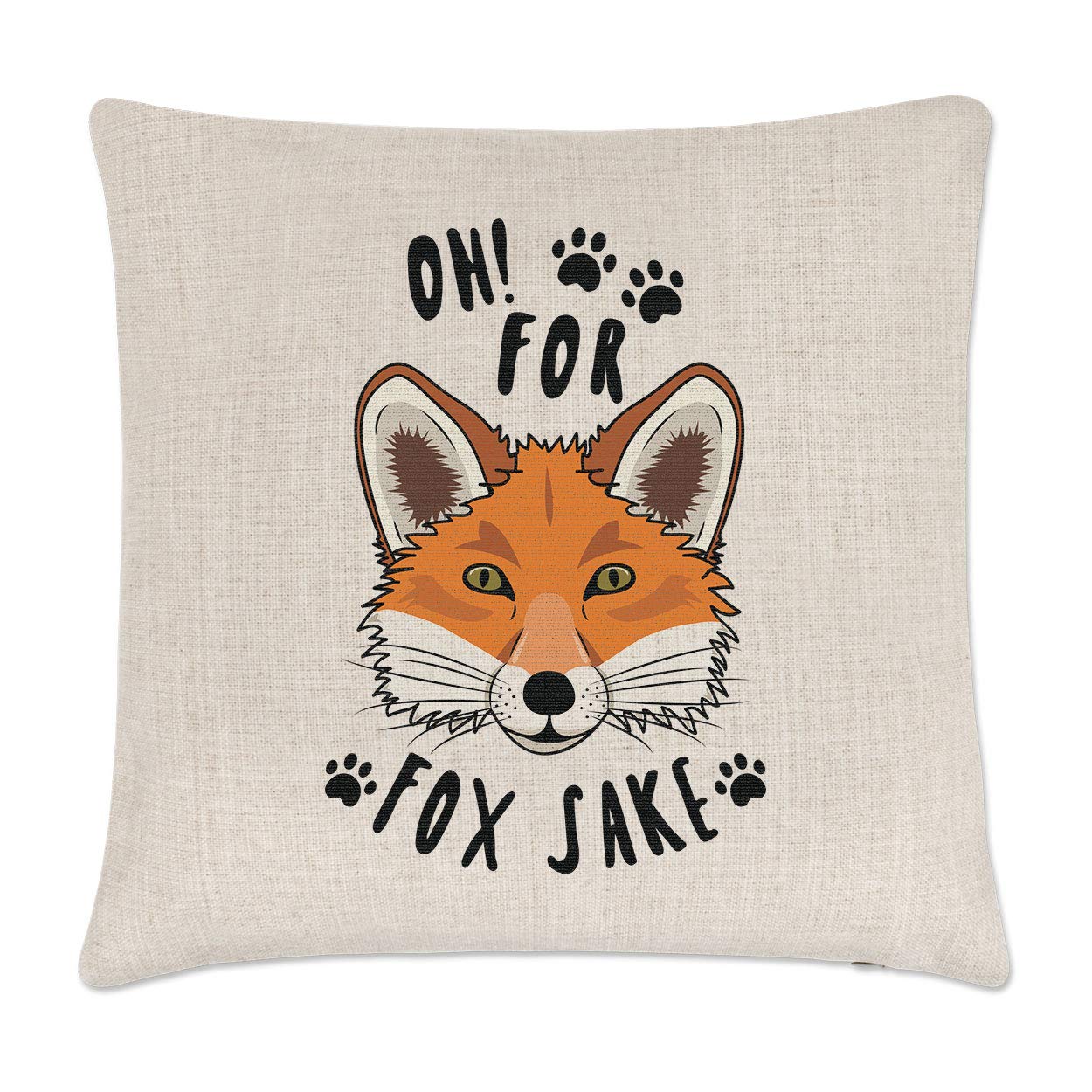 Gift Base Oh For Fox Sake Linen Cushion Cover