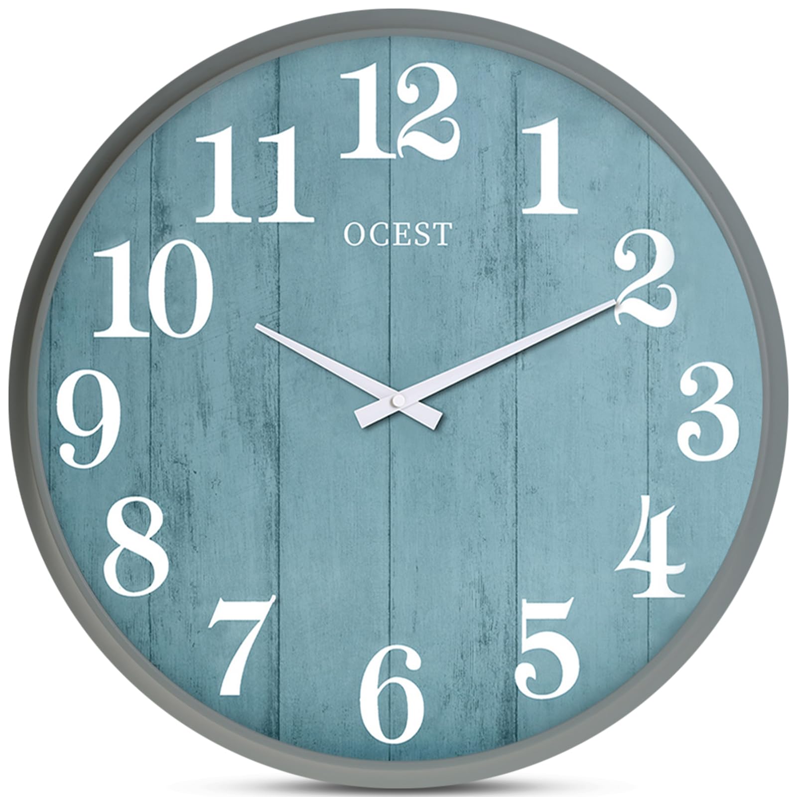 Amazon.com: OCEST 18 Inch Large Wall Clock, Silent Non-Ticking Modern ...