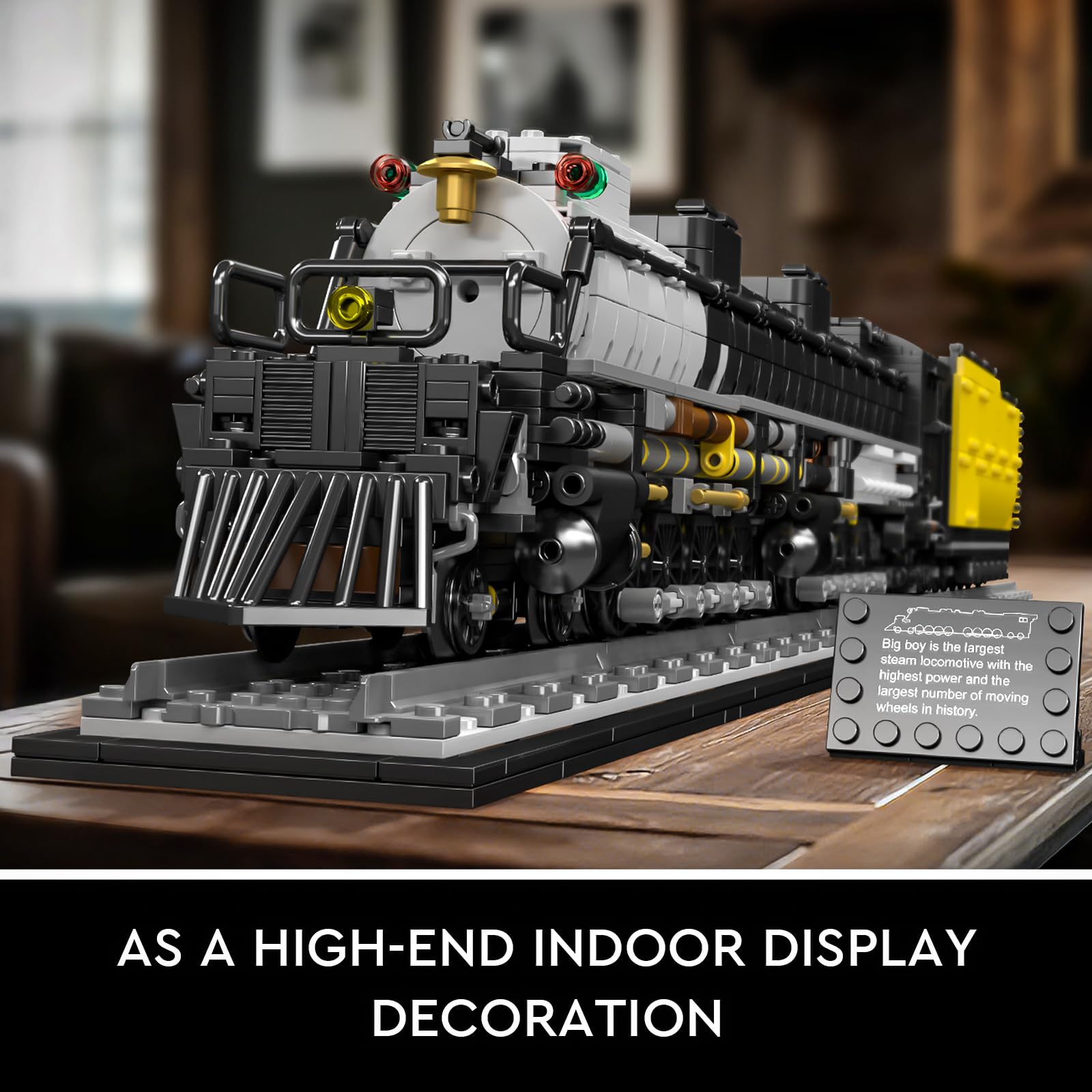 Mould King 12049 Technik Dampfzug Zug Bausteinset, 3040 Teile Detailliertes Modell, Dampflok Nachbildung Bausteine Spielzeug Geschenke für Erwachsene (Statische Version)
