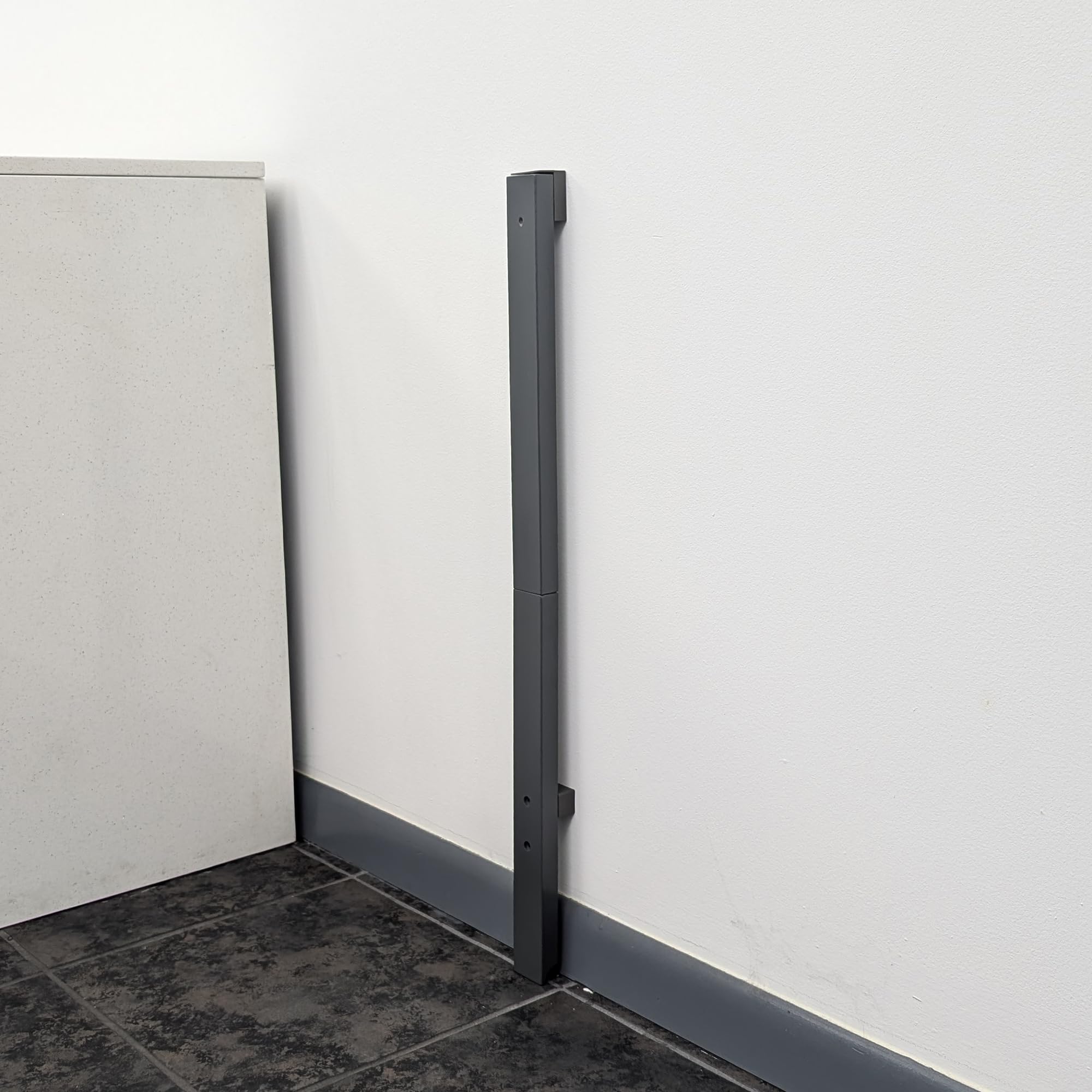 Qdos Safety New Universal Baseboard Adapter for Baby Gates | Slate | Professional Grade Safety - Universal Solution for Gate Installation Over a