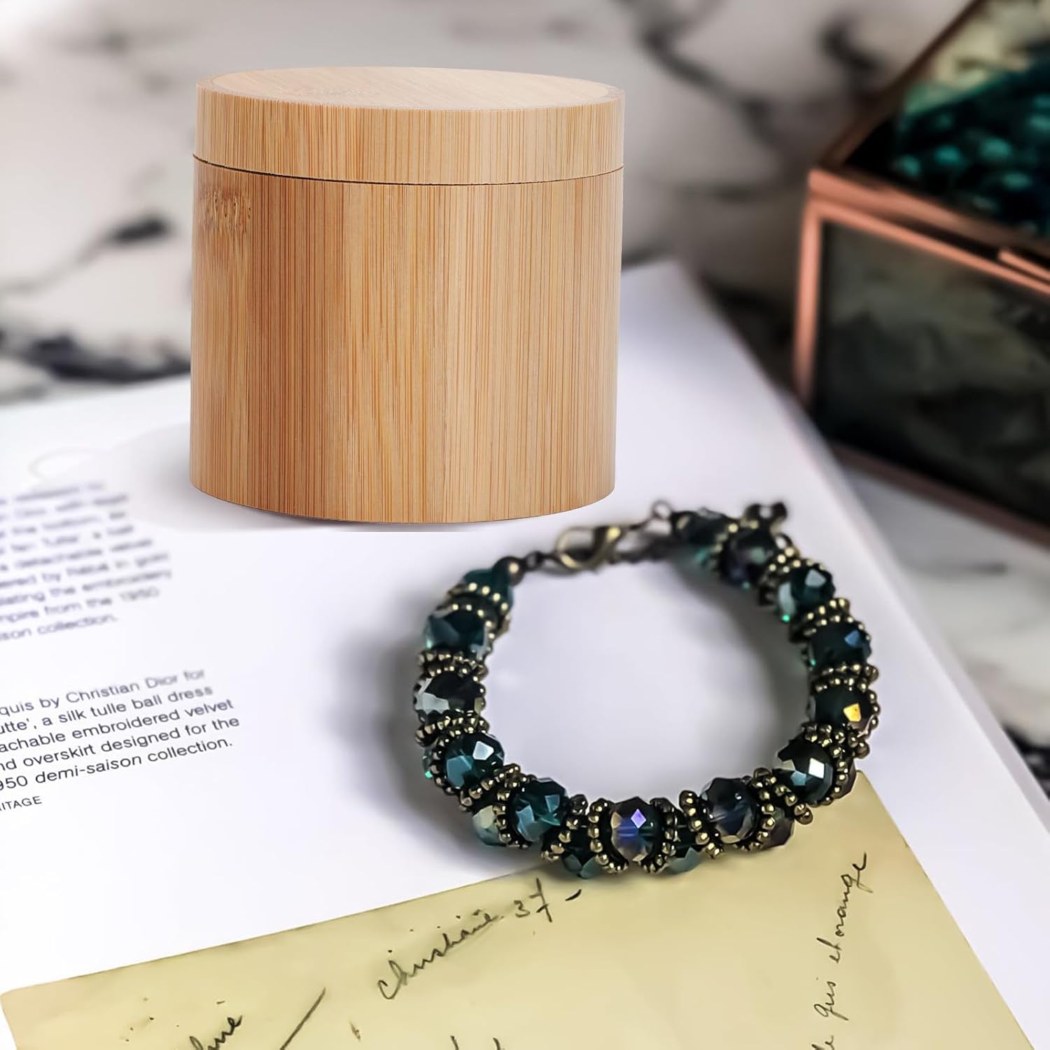 Watch Storage Box Case with Lid Simple round Watch Holder Packaging Container for Jewelry Accessories Eco-friendly Box image 5