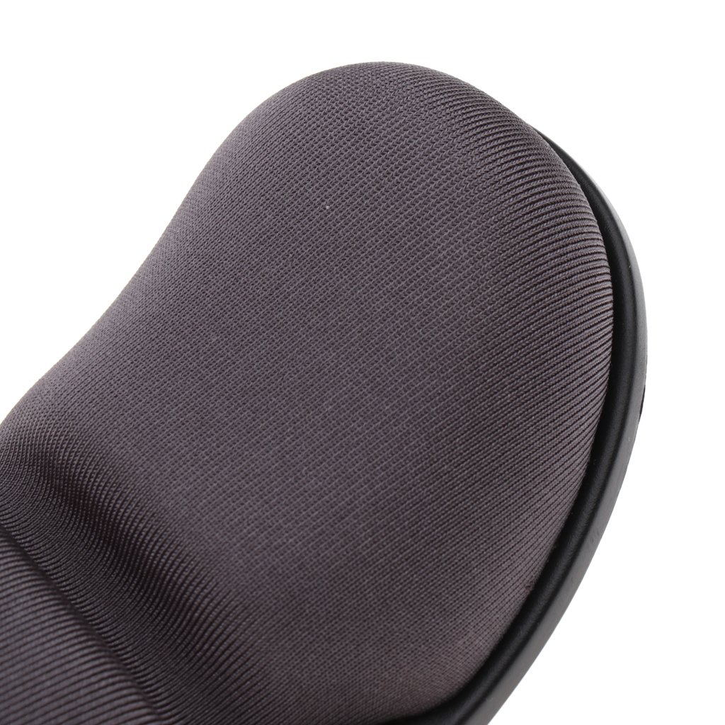 5 set di tappetini poggiapolsi per mouse in memory foam, colore: grigio