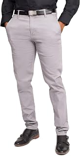 VICTORIOUS Men's Basic Casual Slim Fit Stretch Chino Pants