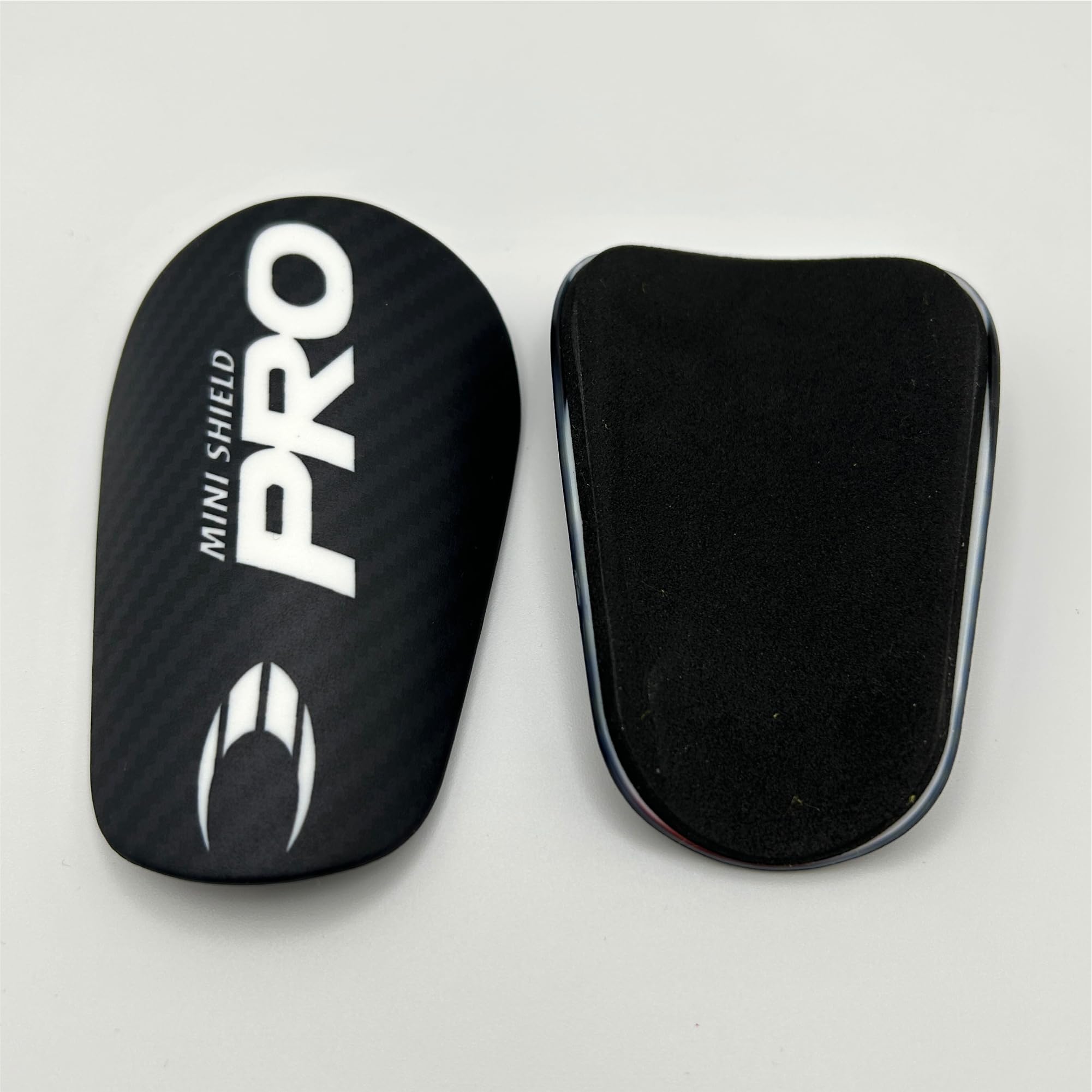 HO Soccer Mini Espinilleras Negras, Unisex, Talla Única