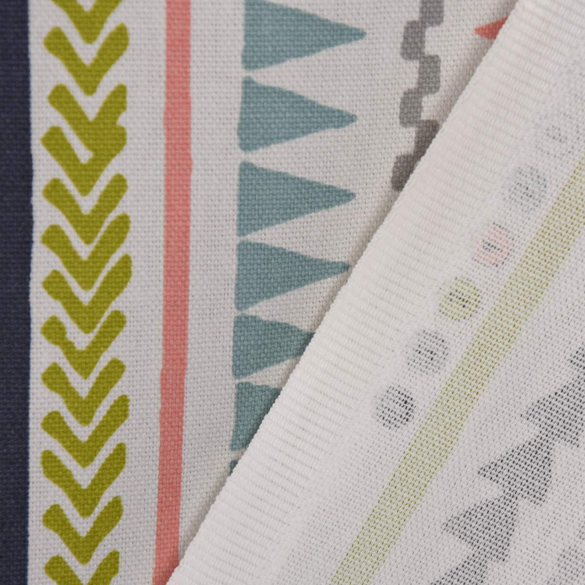 SCHÖNER LEBEN. Paraspifferi a strisce Ethno Inka, bianco, grigio, verde, rosa, diverse misure, a scelta: 120 cm di lunghezza