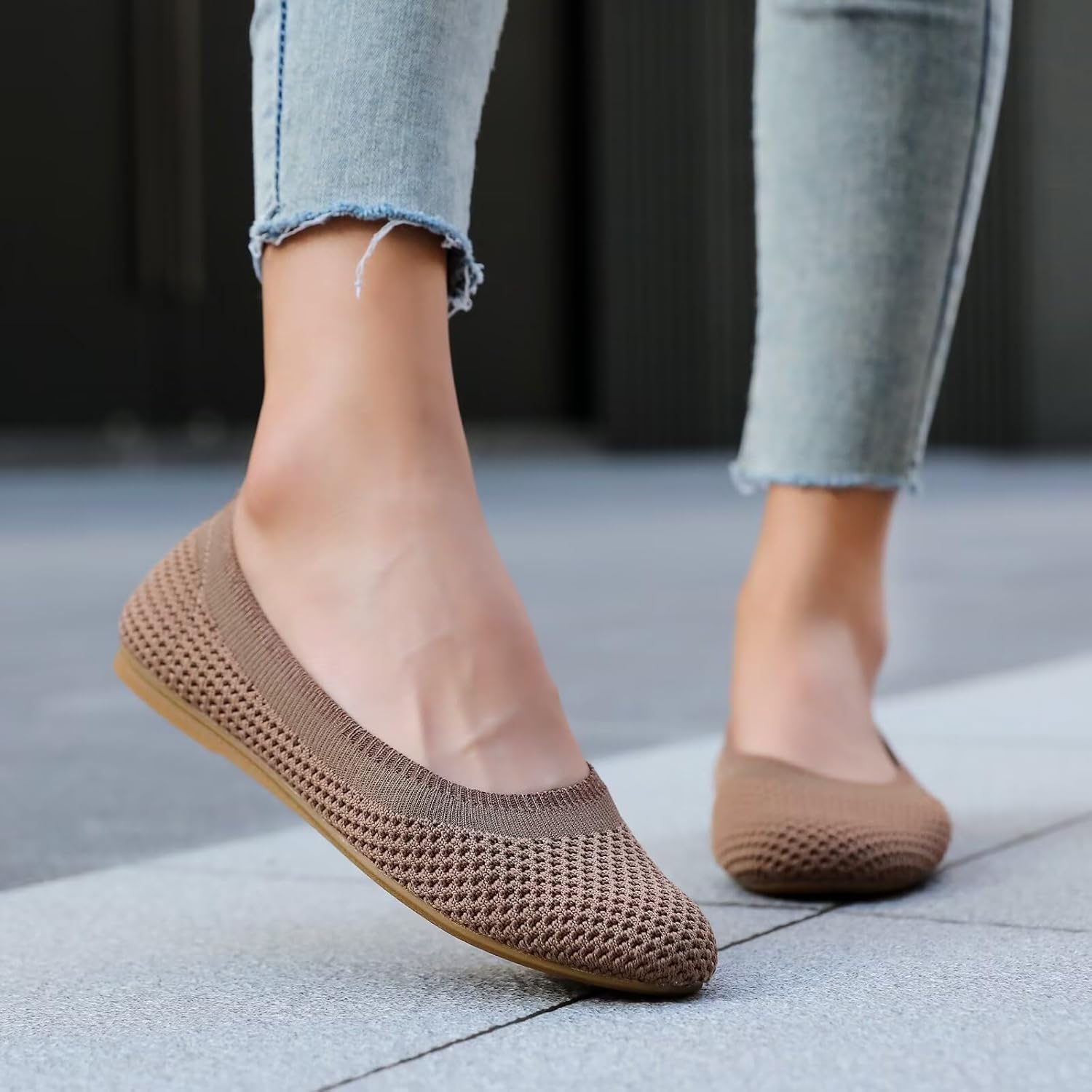 Women's Ballet Flats Classic Dressy Shoes Comfortable Foldable Walking Work Shoes with Arch Support - Image 5