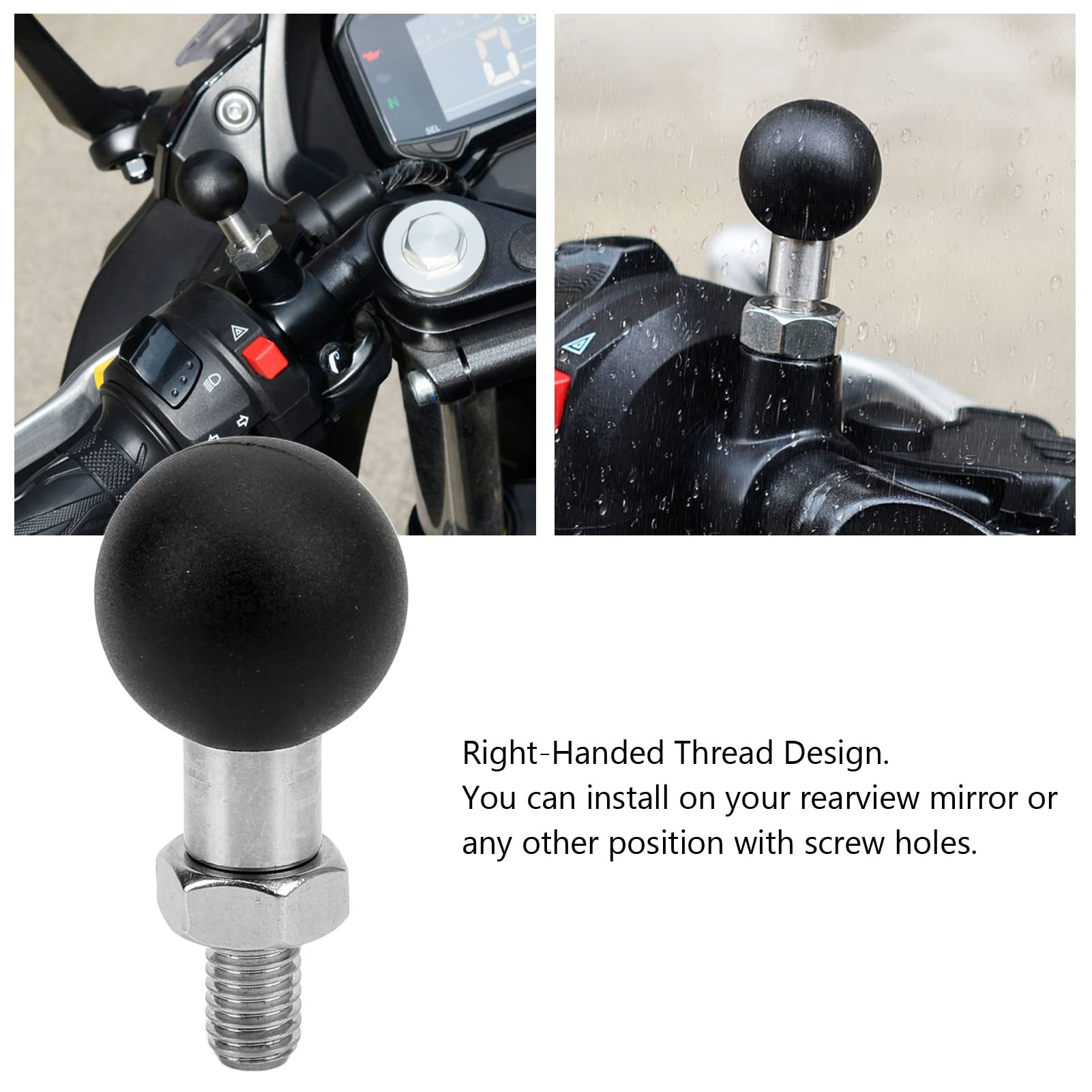 Amazon | ボールマウントベース バックミラーマウントボール