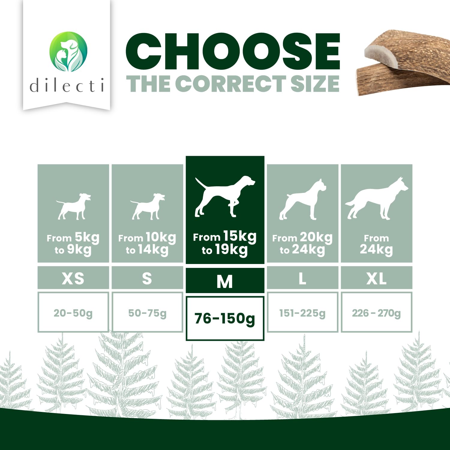 Dilecti Premium Natural Deer Antlers For Dogs, Rich in Proteins & Minerals, Durable - Image 4