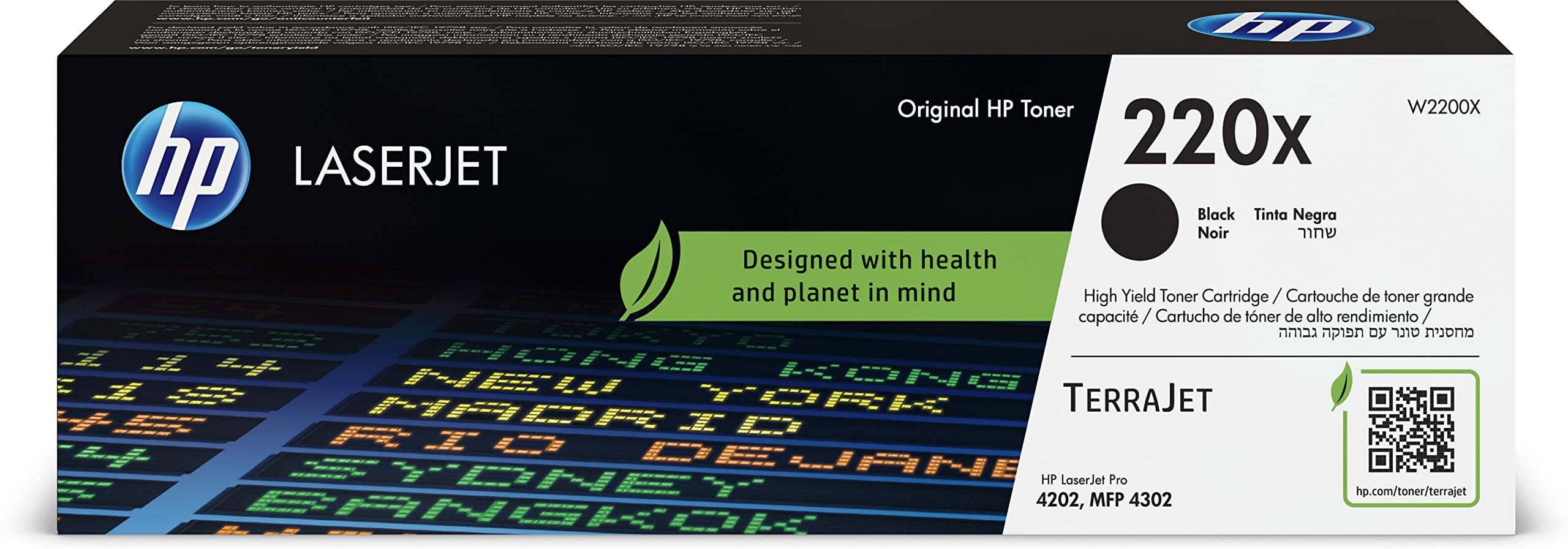 HP 220X Schwarz Original LaserJet-​Tonerkartusche