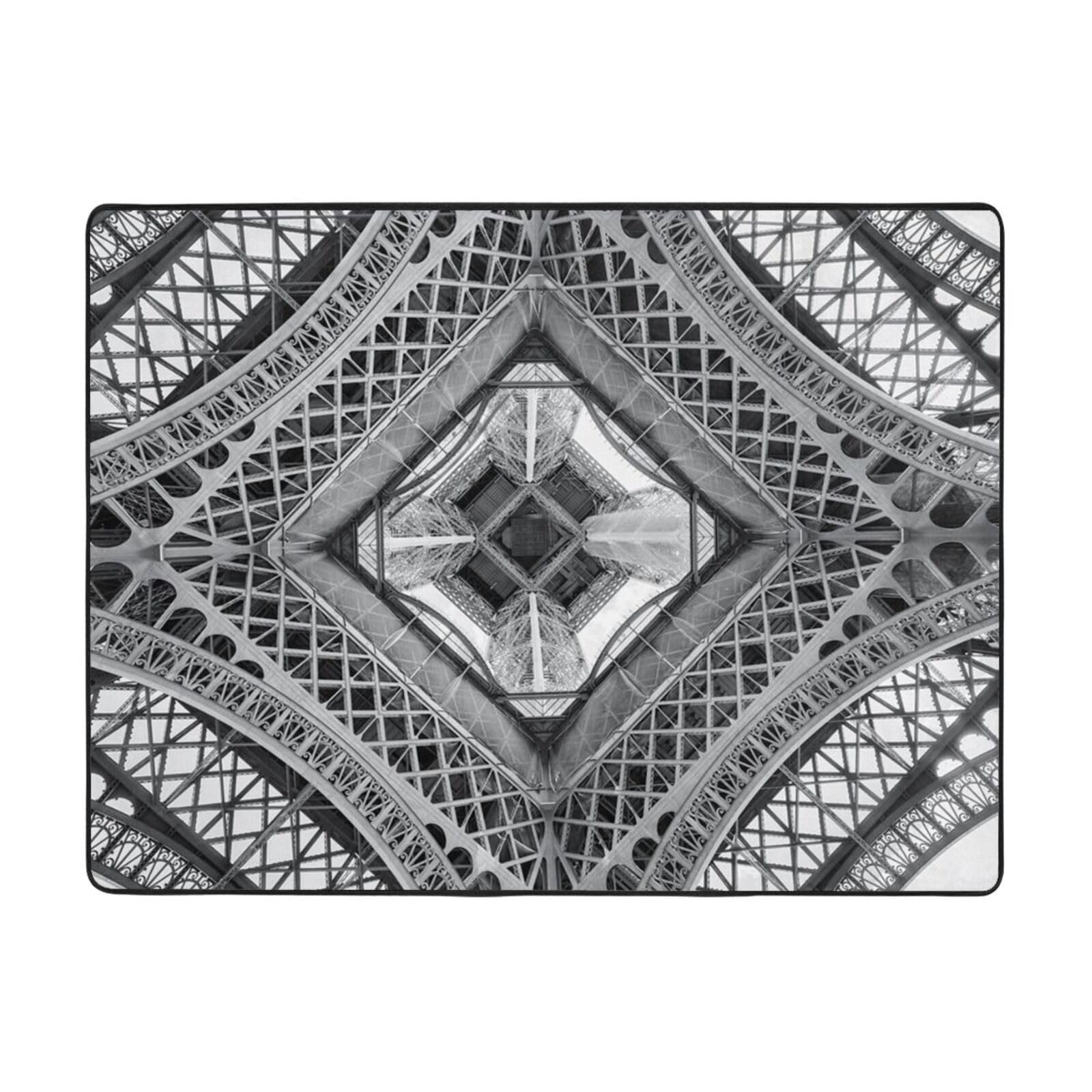 Tapis en flanelle 120x160 cm PEIXEN antidérapant pour salon et chambre