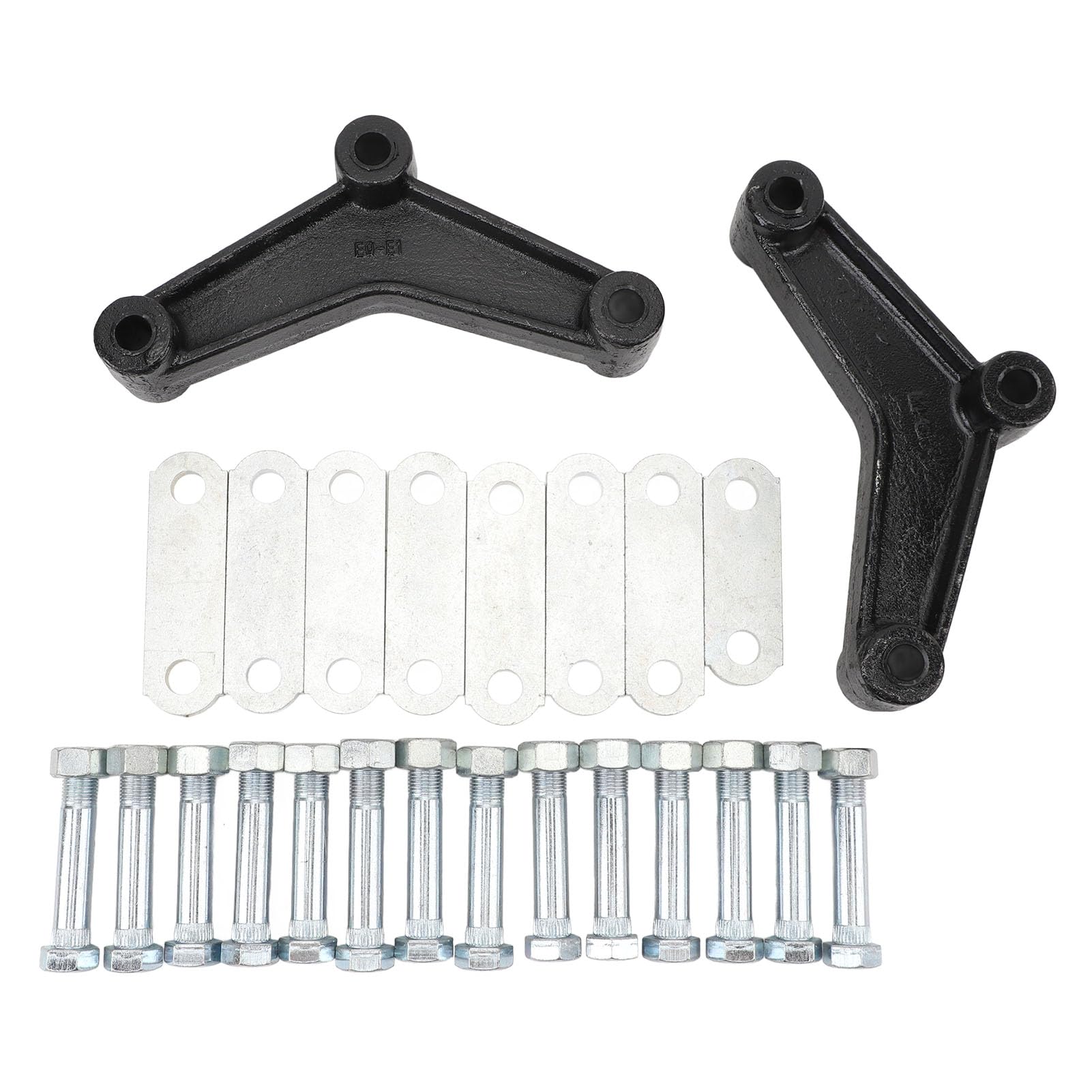 High Strength Trailer Shackle Kit for 3500-5200lb Double Eye Axles with Enhanced Stability