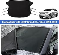 Vista 2 de Cubierta de parabrisas para hielo y nieve para Jeep Grand Cherokee 2011-2024, cubierta de nieve para parabrisas, protector de heladas, granizo
