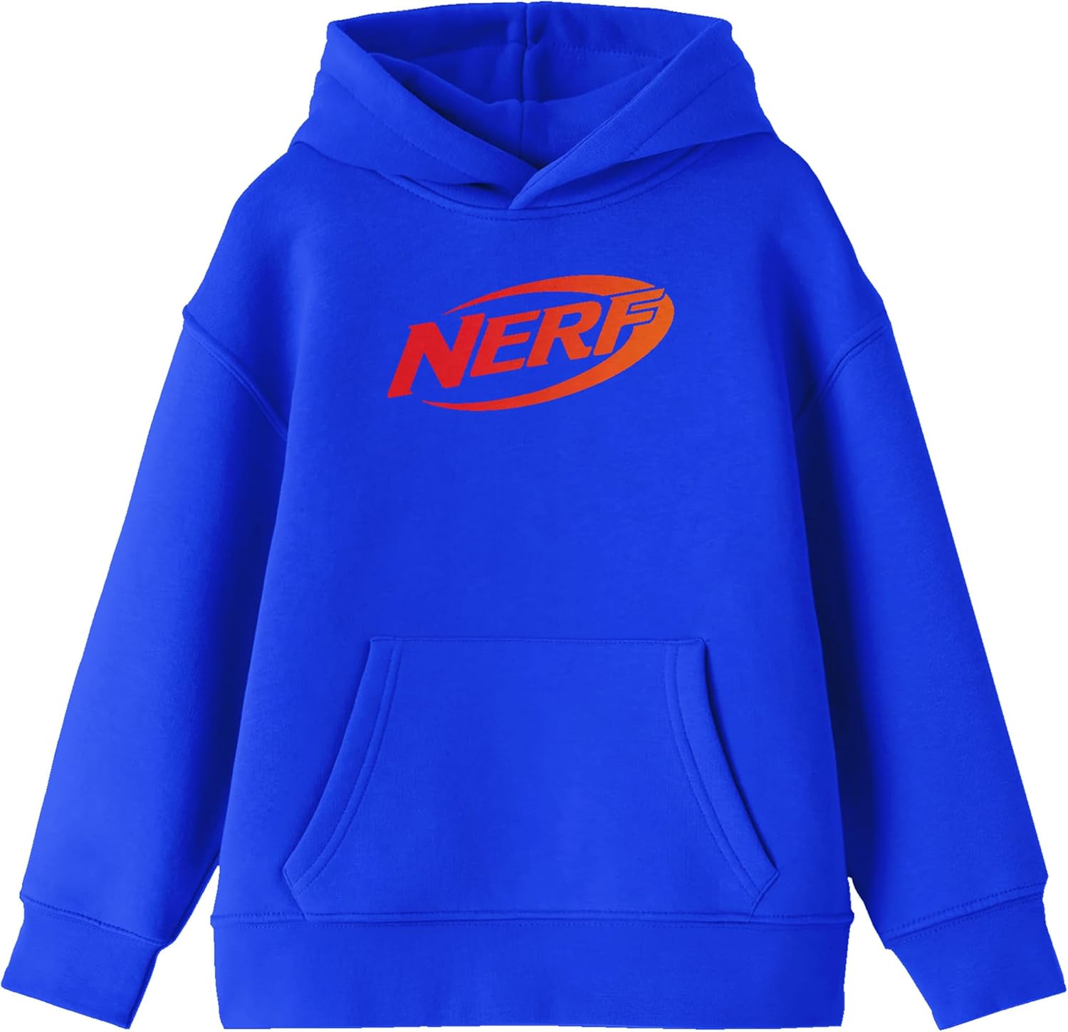 Bioworld Nerf Logo Long Sleeve Royal Blue Boy's Hooded Sweatshirt