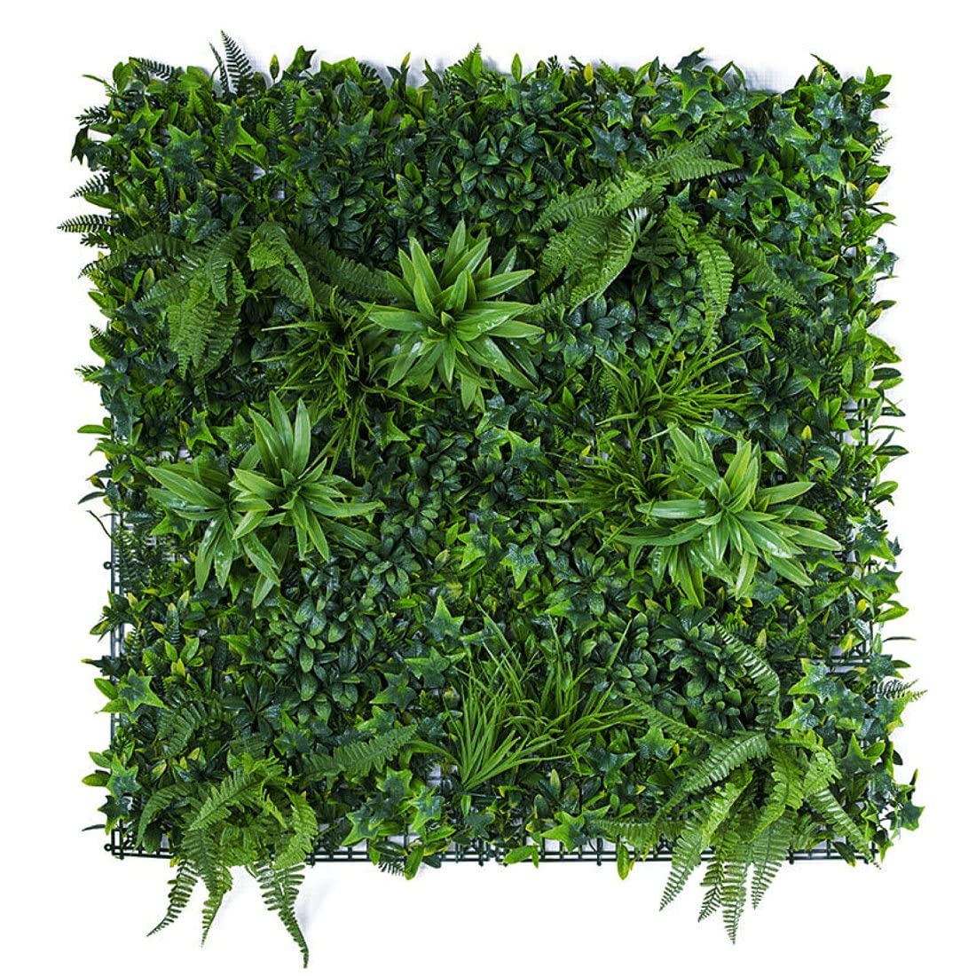 True Products Premium Artificial Forest Fern Green Living Wall Panel 1M X 1M - Green