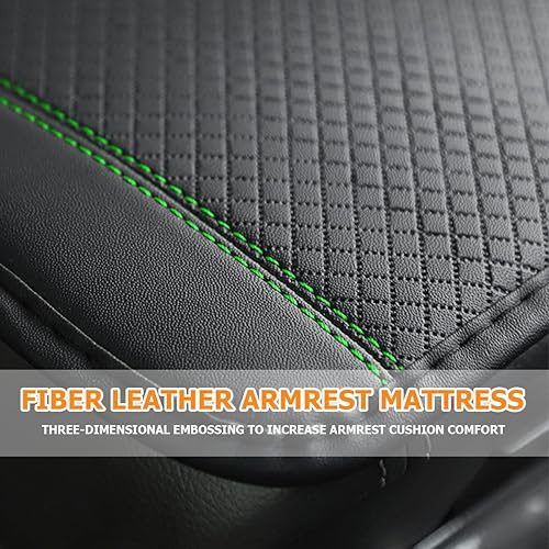 Miniatura 4 de Tapete de almacenamiento para reposabrazos de automóvil, funda de cuero de fibra para consola central de automóvil, accesorios para la mayoría de