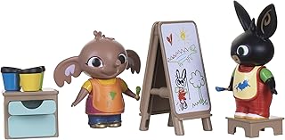 Bing toys paint figure set. Posable figures compatible with other playsets. Perfect toddler toys from the CBeebies TV show.