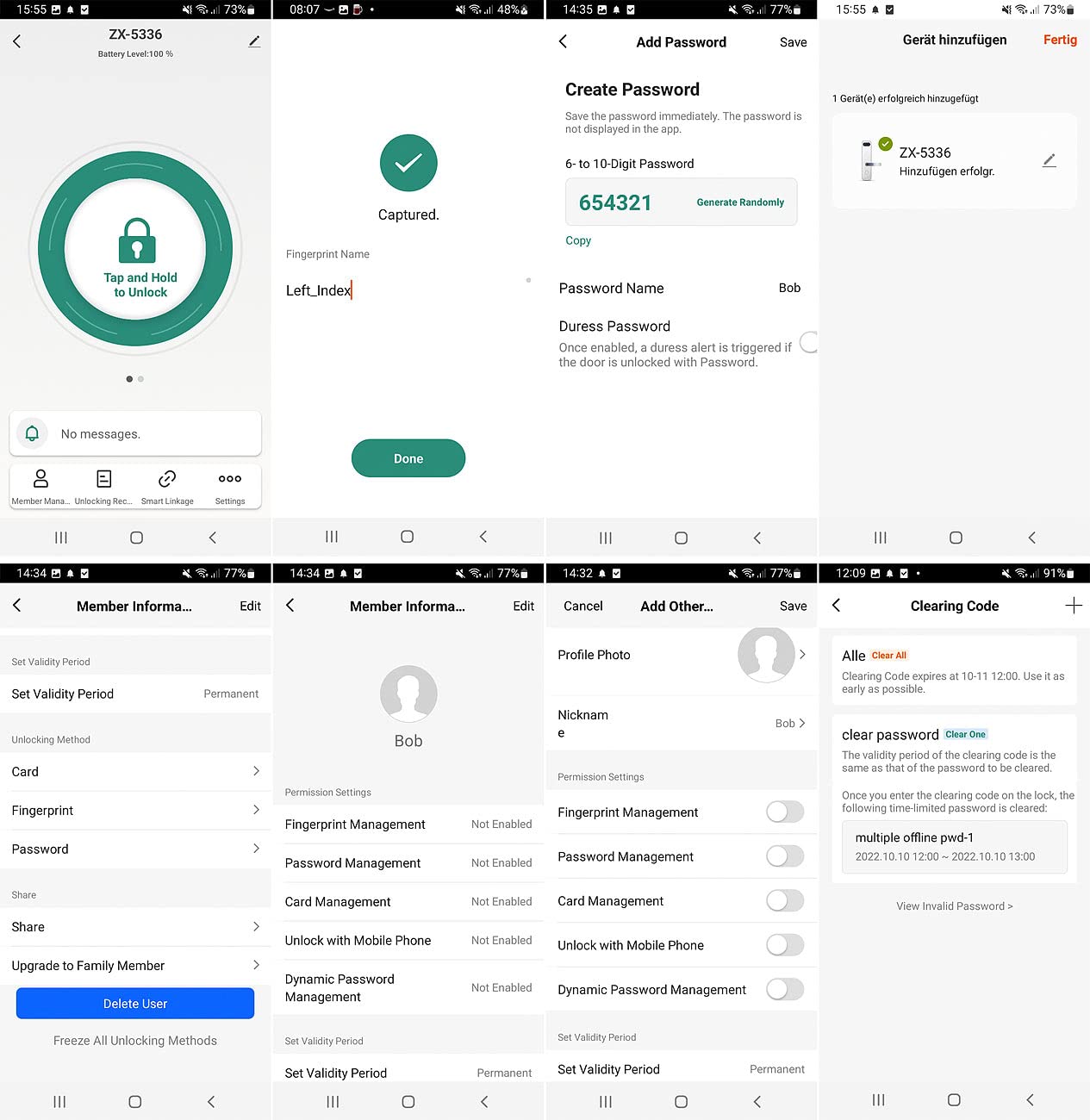 Xcase Schlüsseltresor mit Chip: Smarter Schlüssel-Safe, Touch-PIN, Fingerprint, Transponder, Bluetooth (Schlüsseltresor Fingerprint, Smarter, Auto)