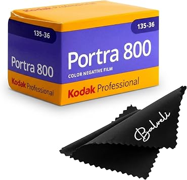 Kodak Portra 800 35mm Film Pack 36exp for 35mm Film Camera Roll Bundle - Kodak Film- Balveli Cloth - 35 mm Film Roll- Camera Film 1