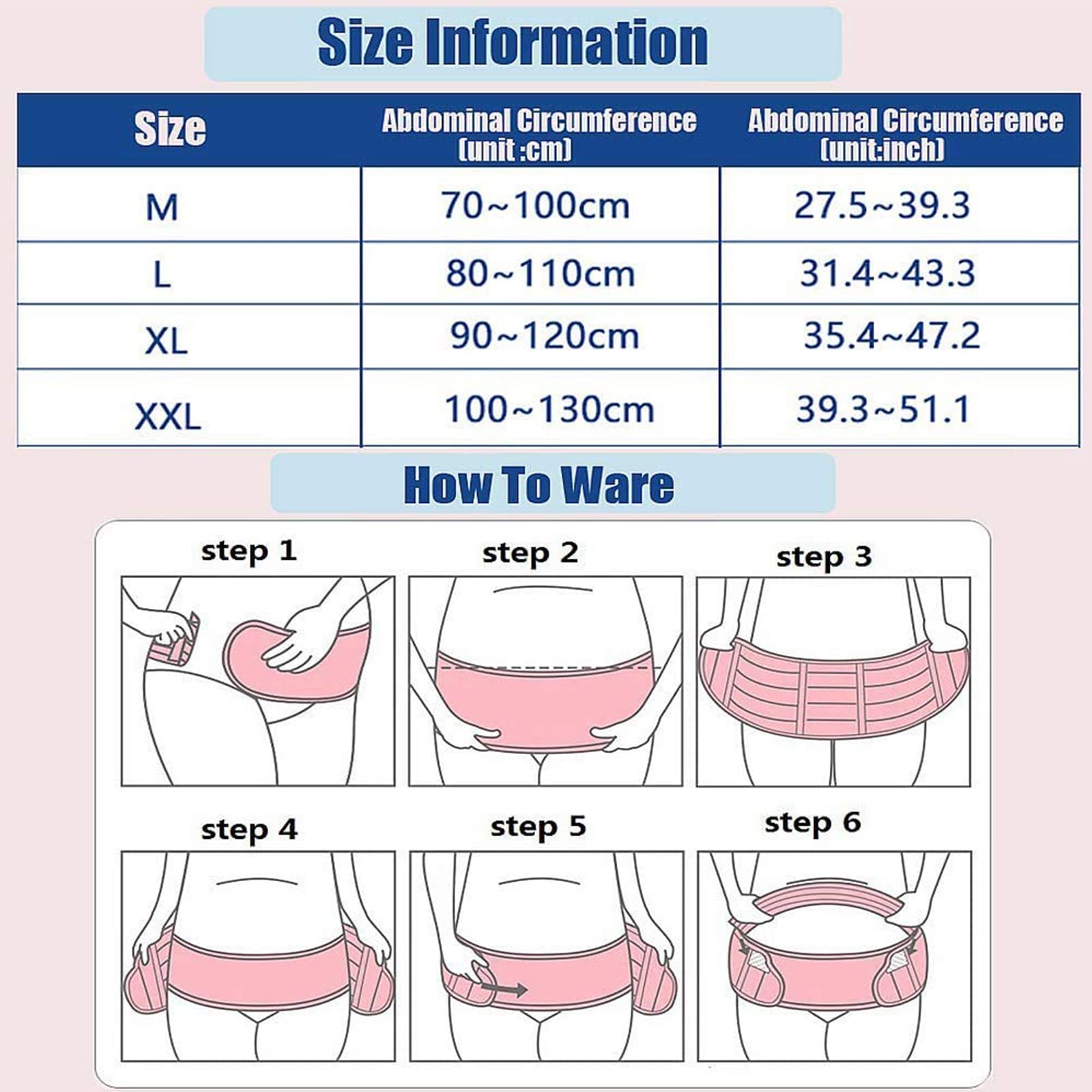 BAtlam Schwangerschafts-Stützgürtel, Schwangere Frauen Bauchstütze Schwangerschaftsvorsorge Sportgürtel, Schwangere Frauen mit Taillenpflegegürtel Bauchstütze Bauch Rückenschutz,Schwarz,XL (Flesh XL)